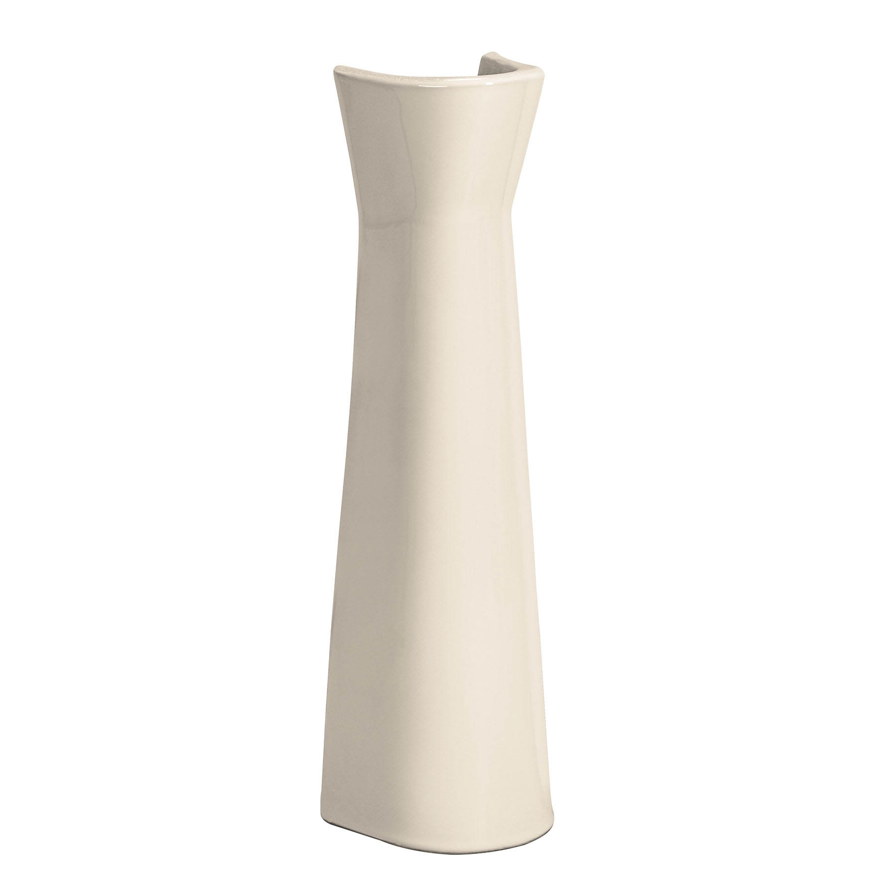 Pedestal cerámico para lavabo, marfil