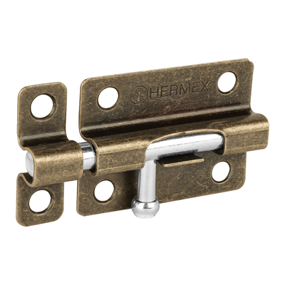 Pasador de barril de acero latón antiguo 3", HERMEX