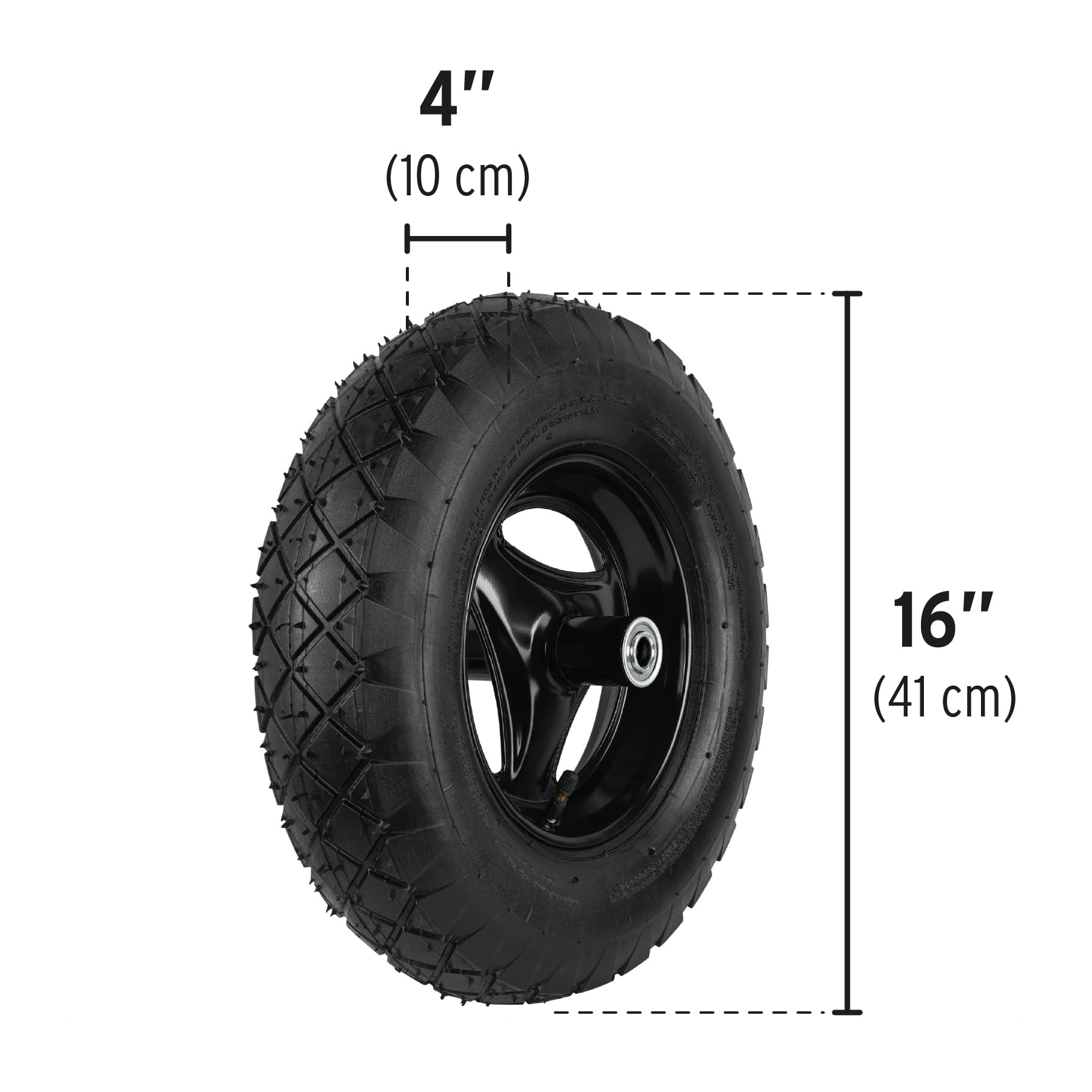 Carretilla 5ft3 plástica,tubular,neumática reforzada,Pretul