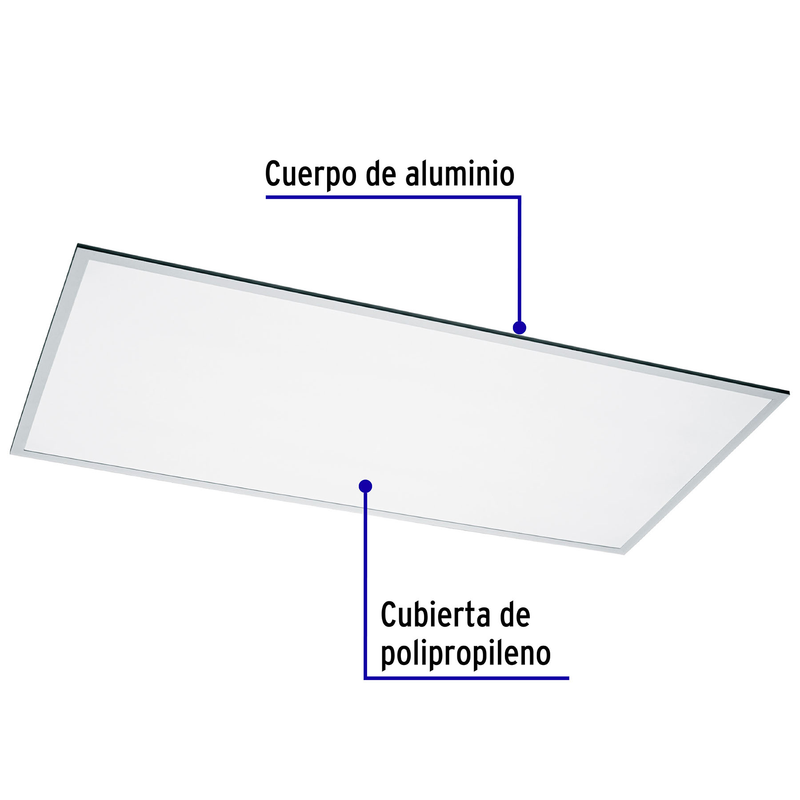 Panel delgado colgante de LED 65 W 60 x 120 cm luz neutra