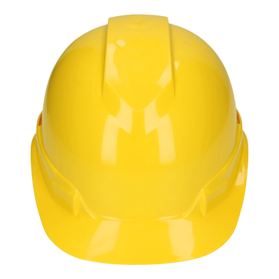 Casco de seguridad ventilado amarillo