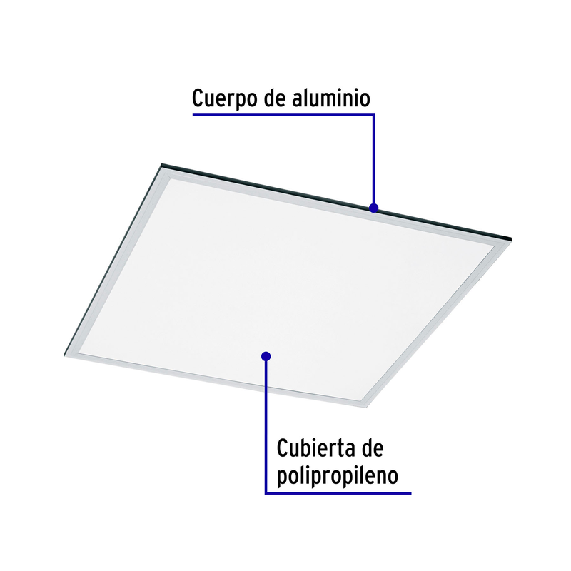 Panel delgado colgante de LED 45 W 60 x 60 cm luz neutra