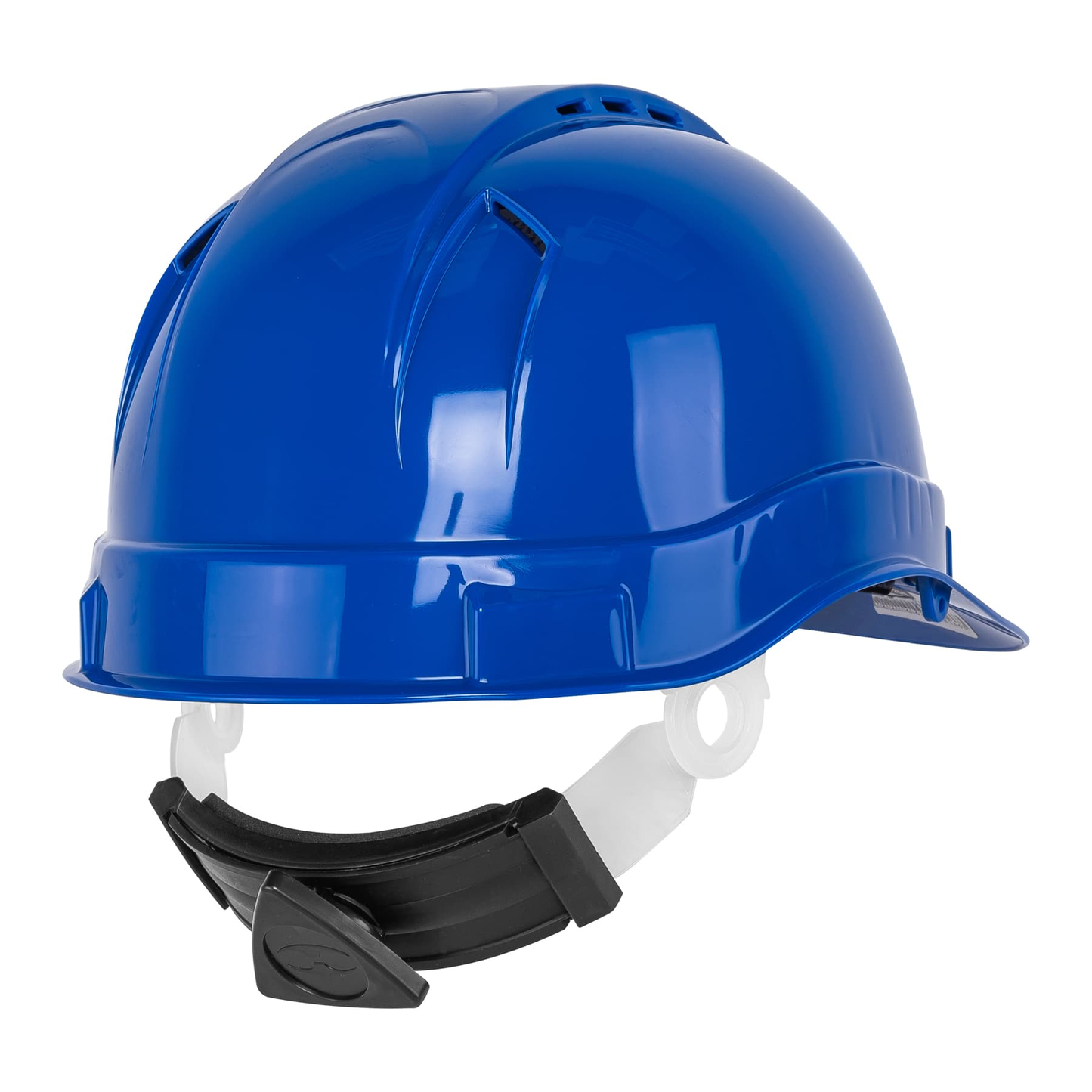 Casco de seguridad ventilado azul