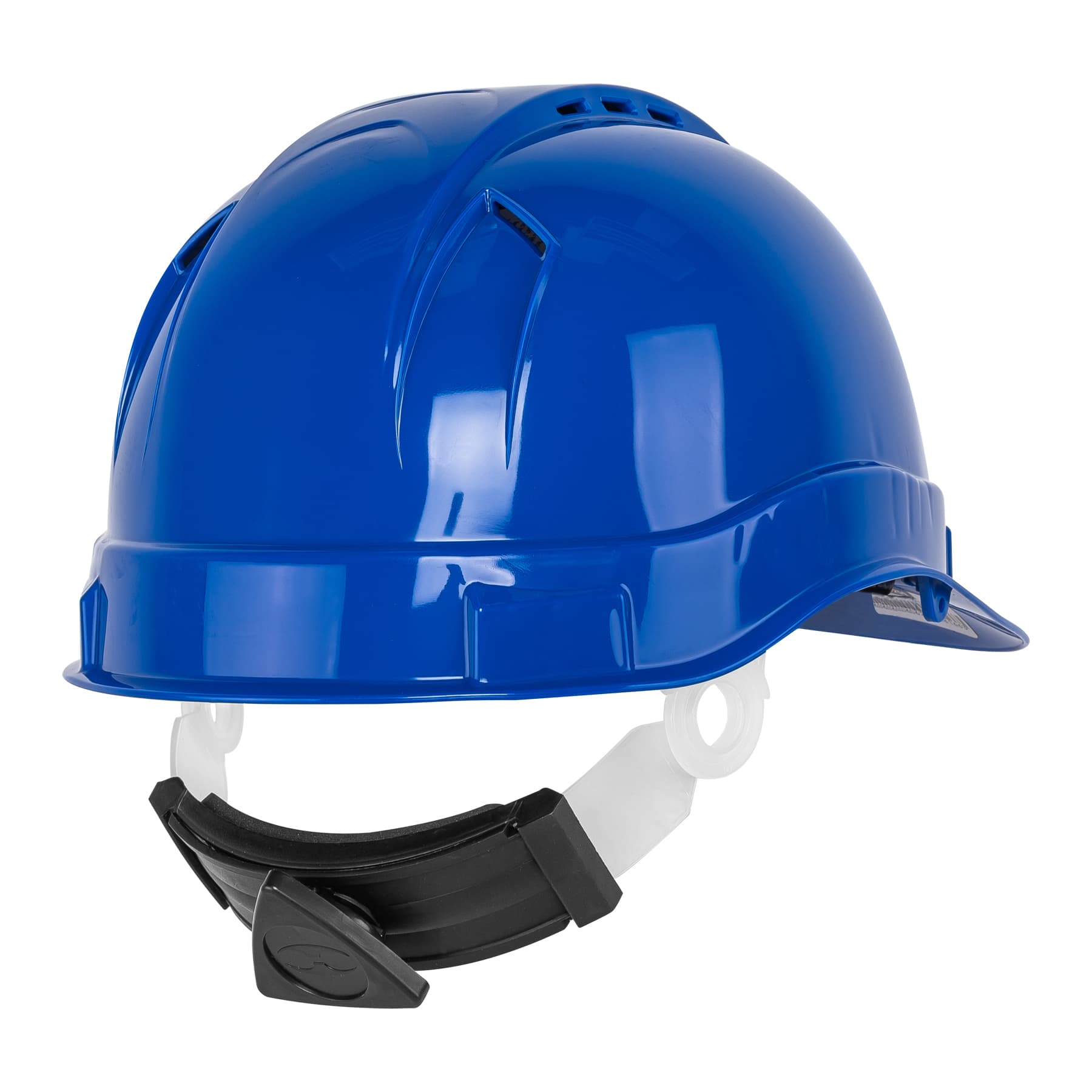 Casco de seguridad ventilado azul