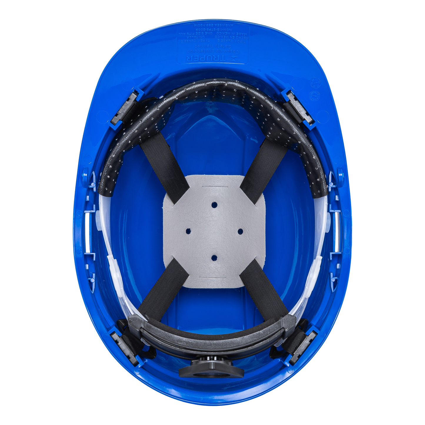 Casco de seguridad ventilado azul