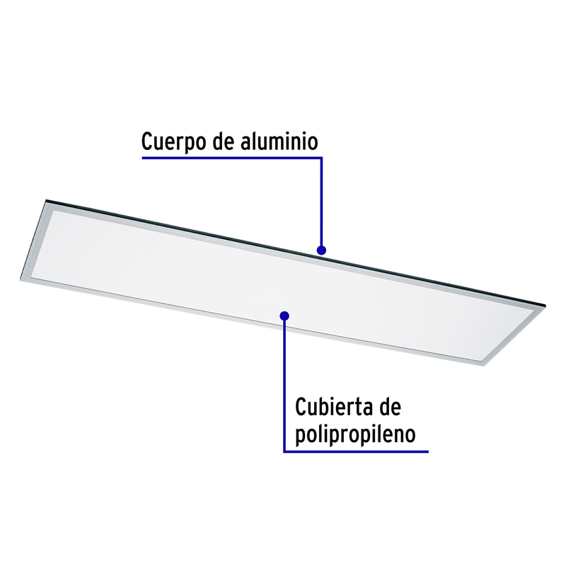 Panel delgado colgante de LED 45 W 30 x 120 cm luz neutra