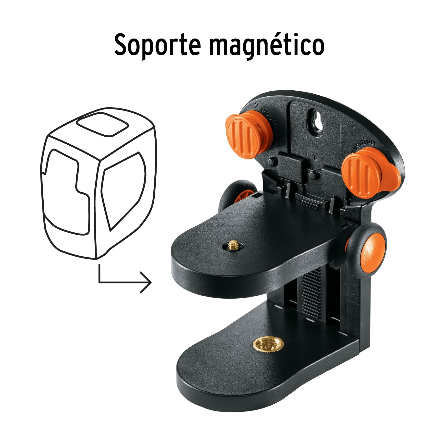 Nivel láser verde 30 m, con 2 puntos de plomada