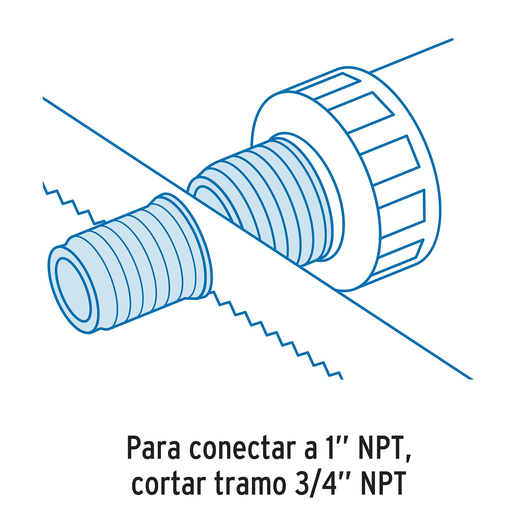 Multiconector sin válvula para tinaco