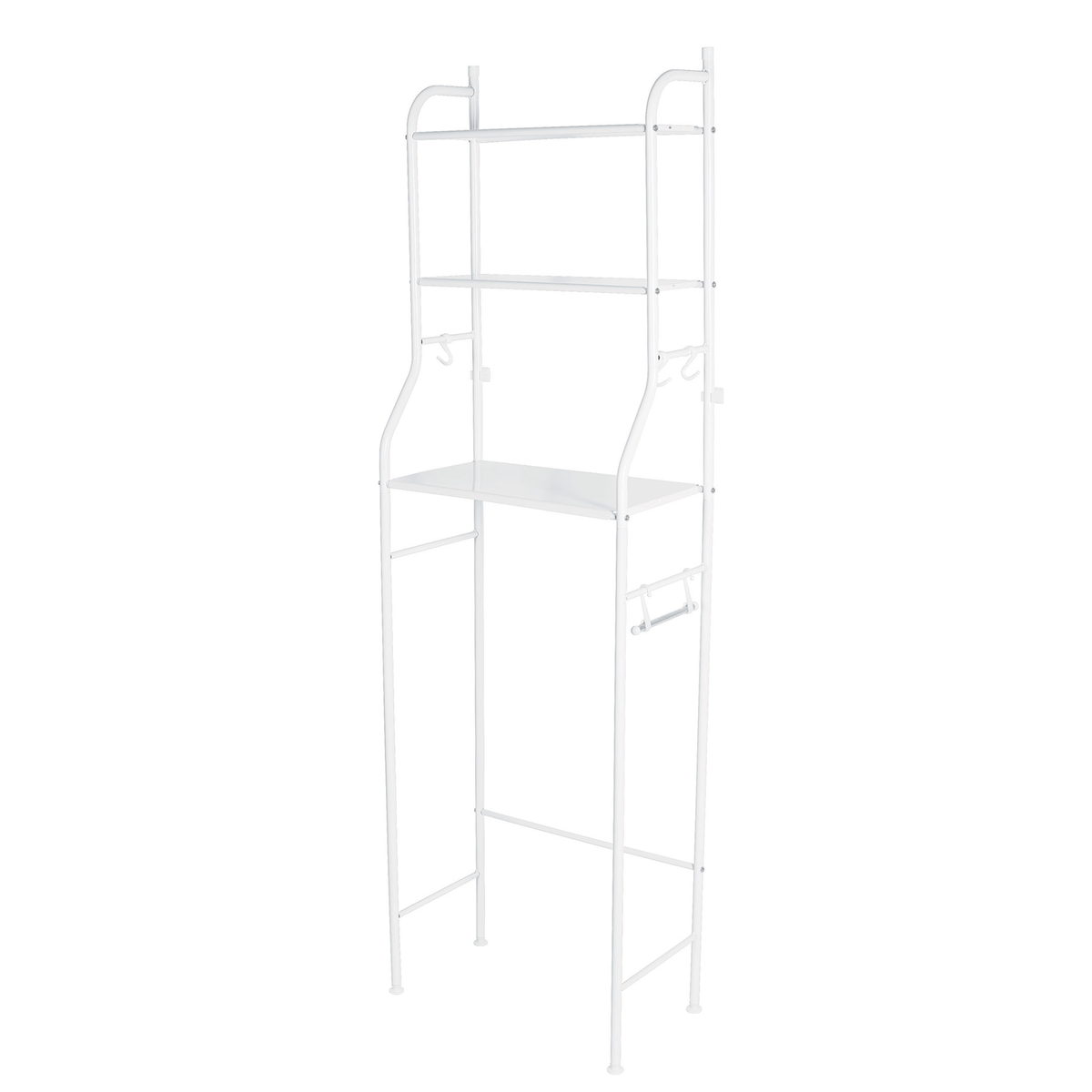 Mueble organizador blanco para baño con 3 repisas, Basic