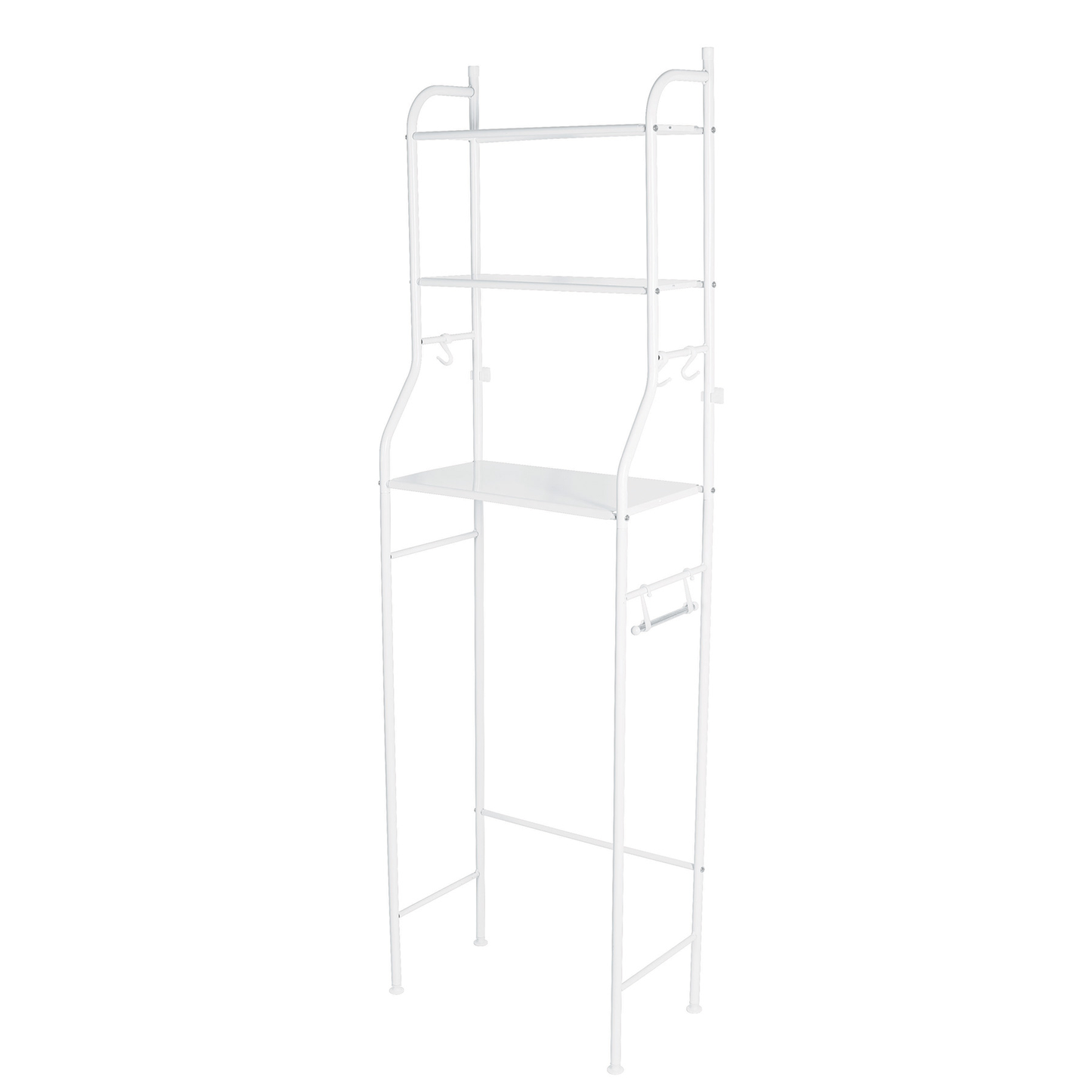 Mueble organizador blanco para baño con 3 repisas, Basic