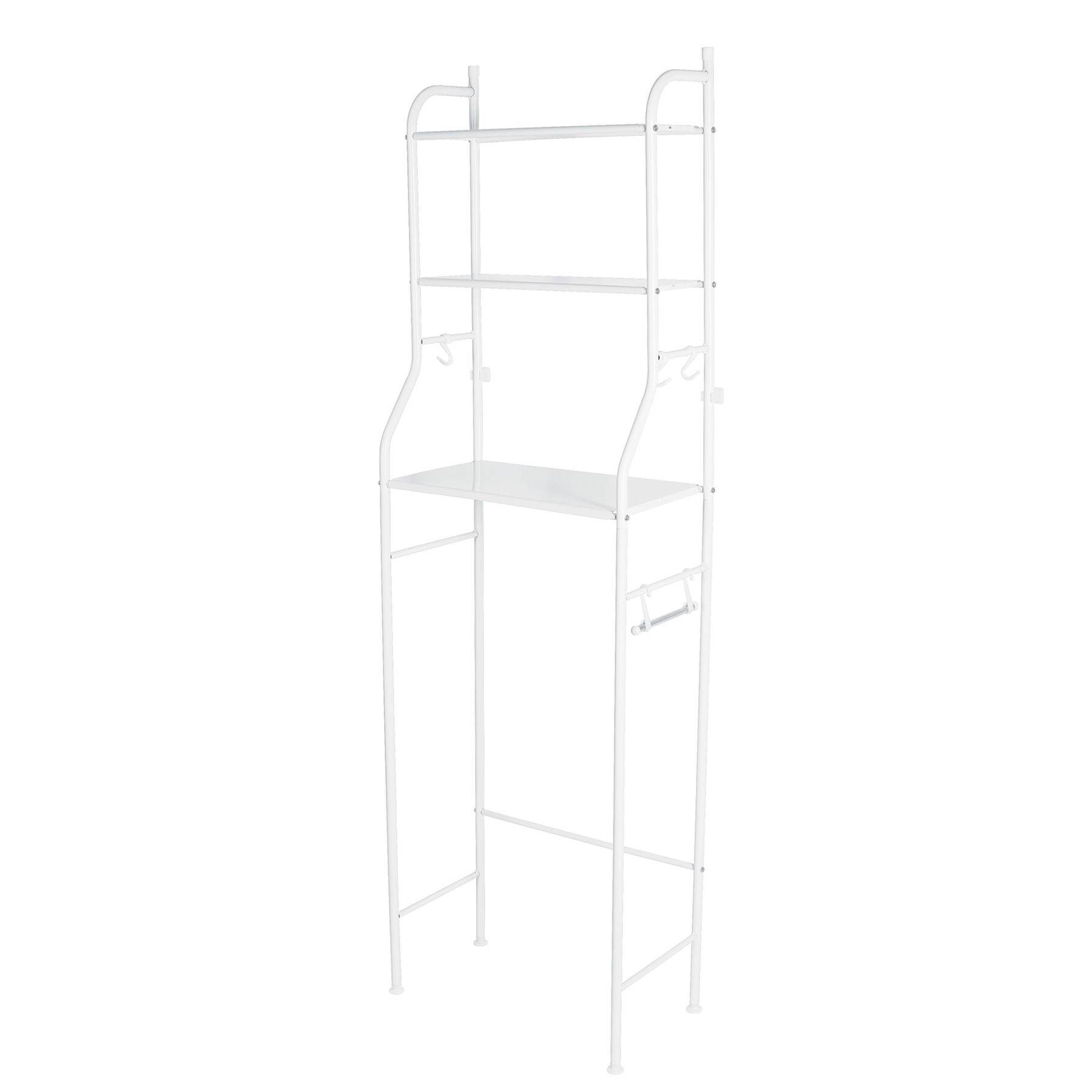 Mueble organizador blanco para baño con 3 repisas, Basic