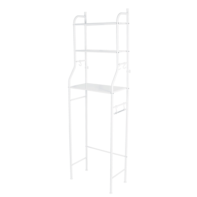 Mueble organizador blanco para baño con 3 repisas, Basic