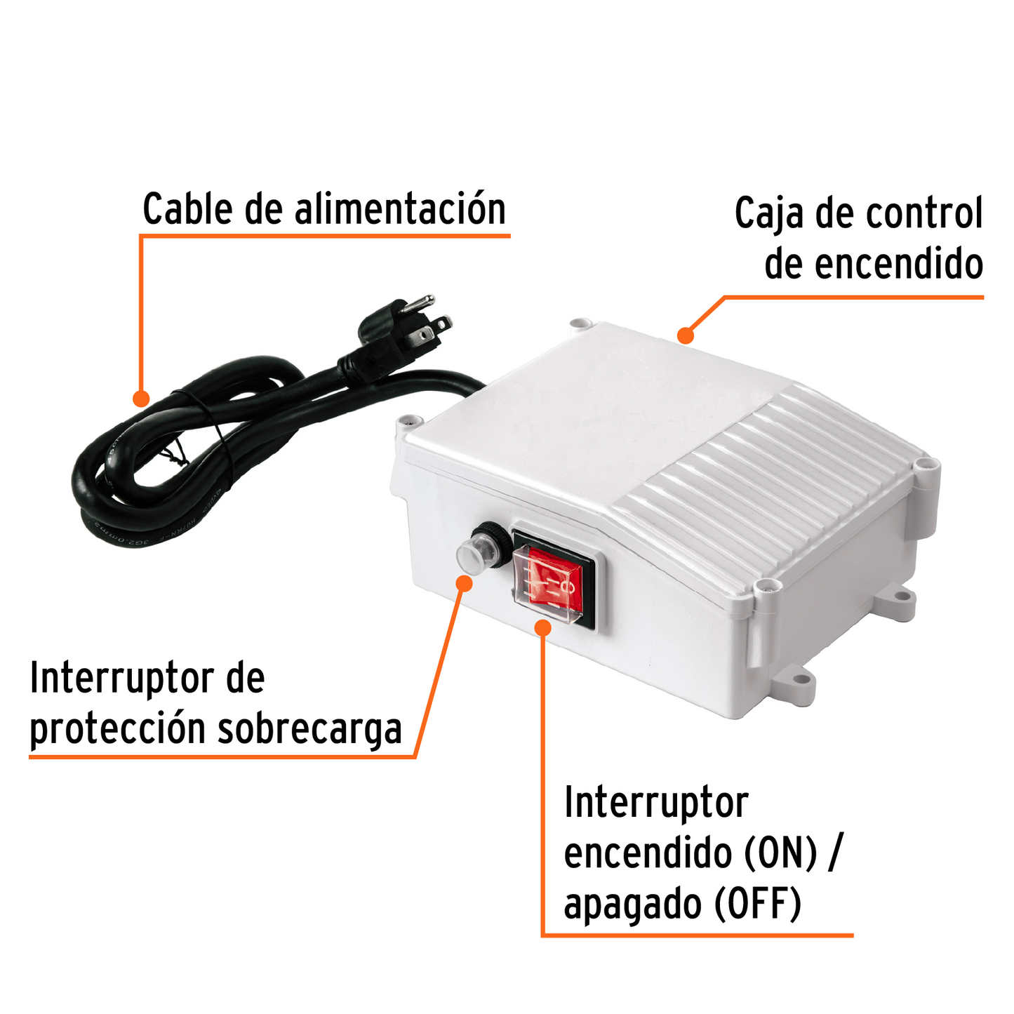 Caja de control para bomba tipo bala 1 HP, Truper