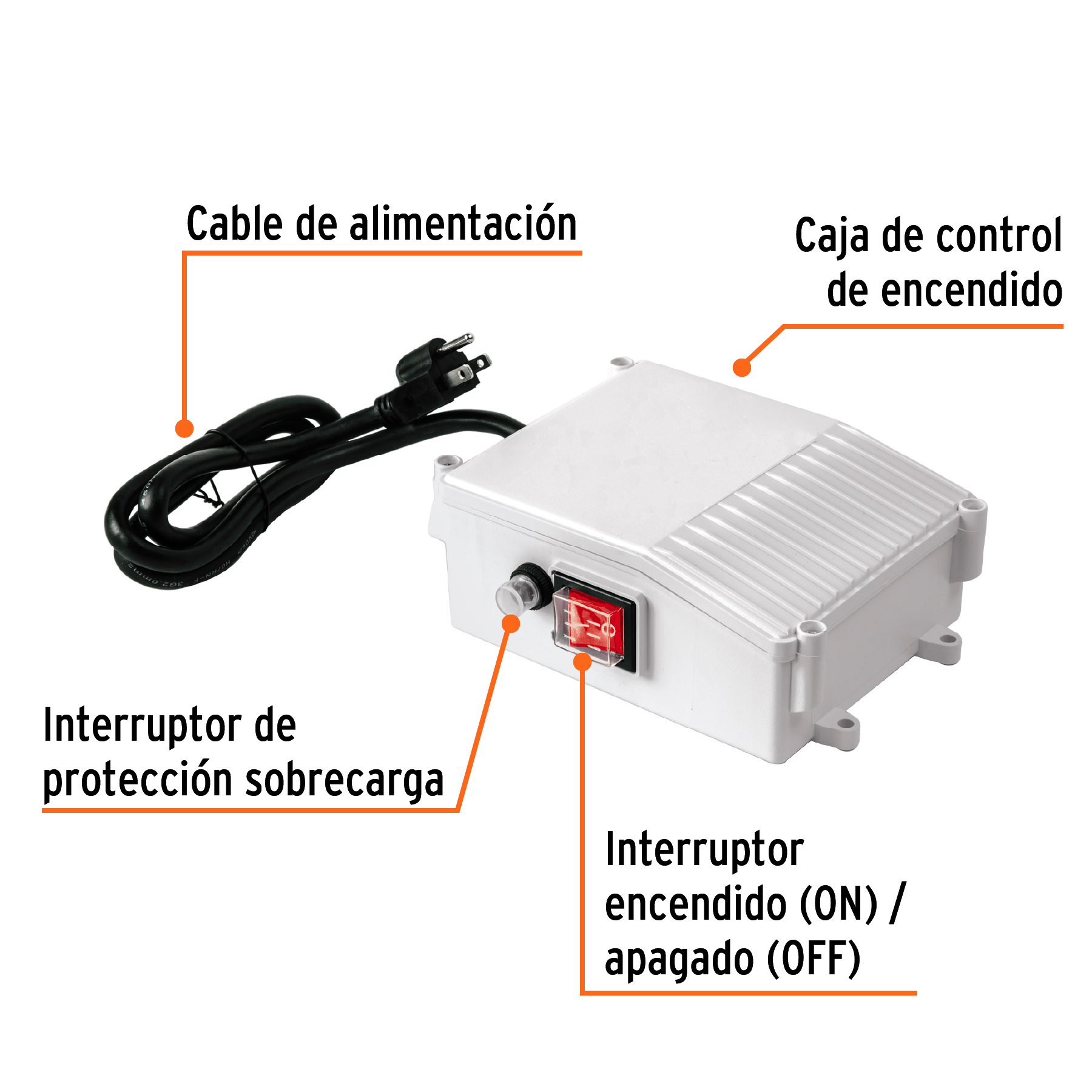 Caja de control para bomba tipo bala 2 HP, Truper