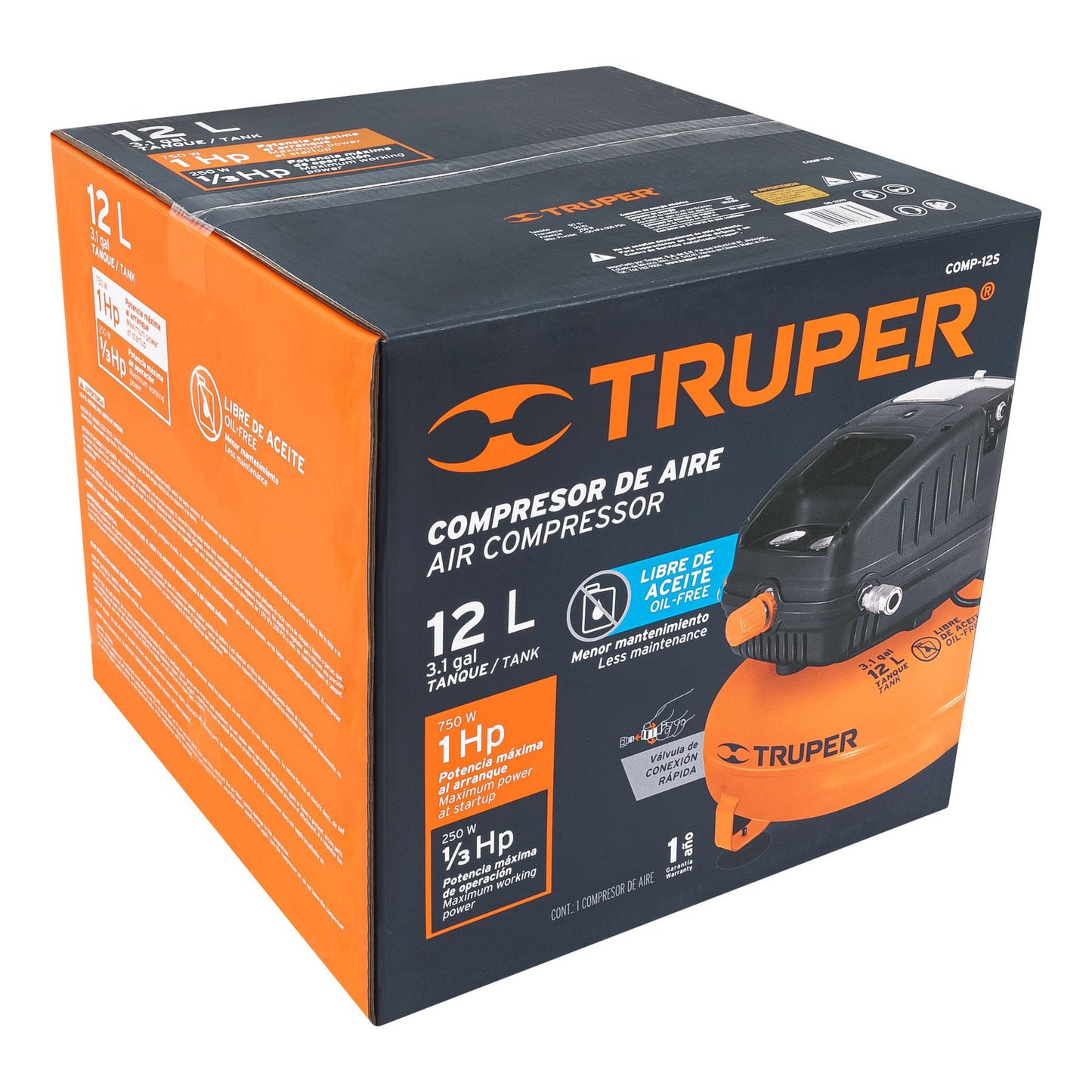 Caja de empaque de repuesto para COMP-12S, Truper