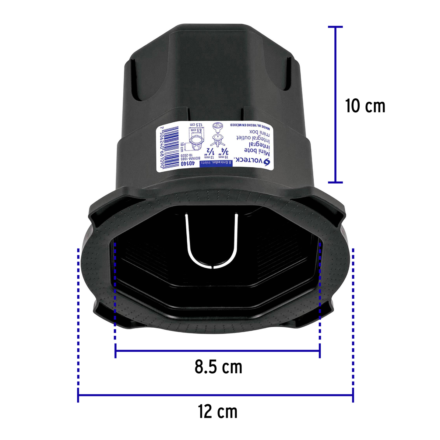 Mini bote integral 10 cm, aro interno 8.5 cm, Volteck