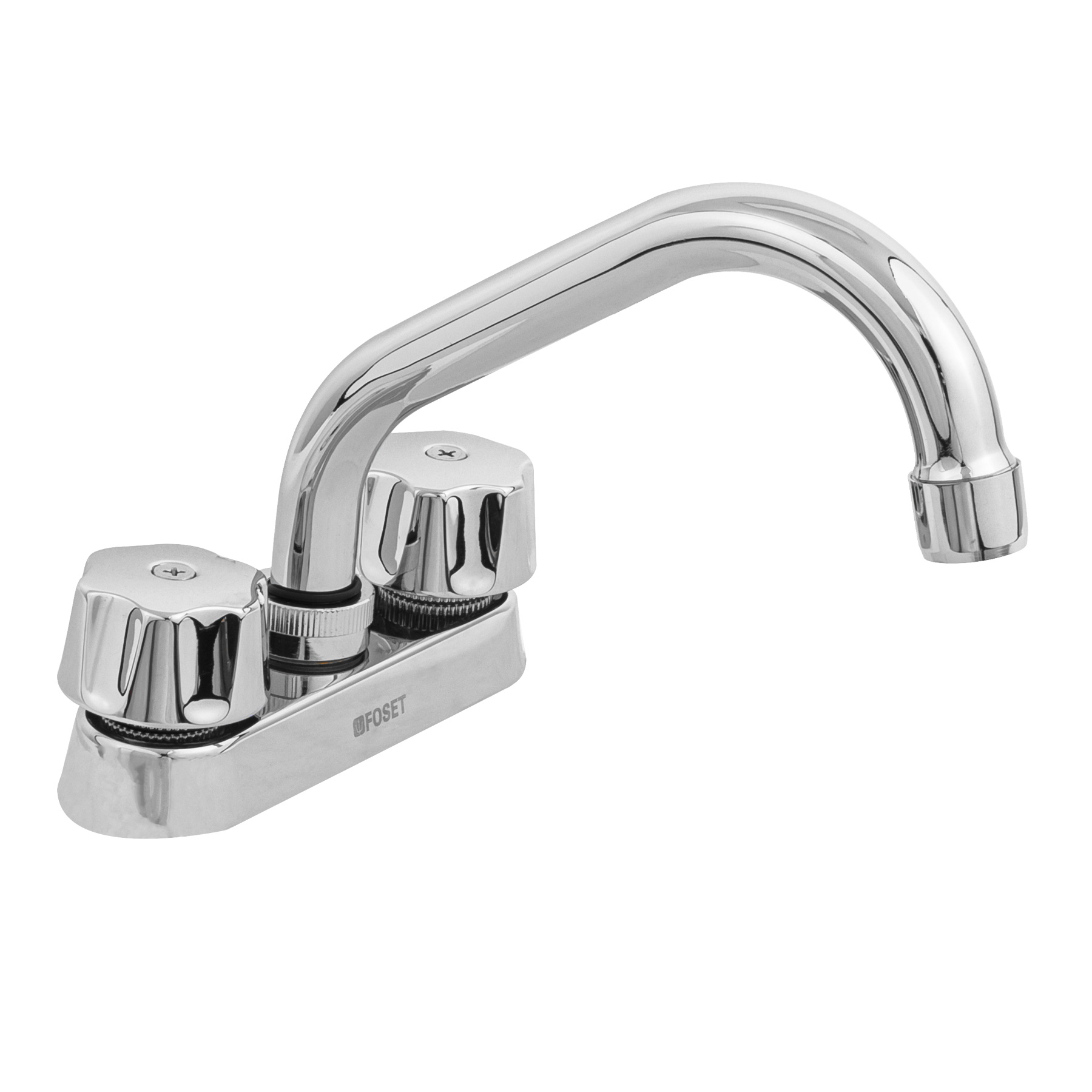 Mezcladora para lavabo, cuello tubular, compresión, Basic