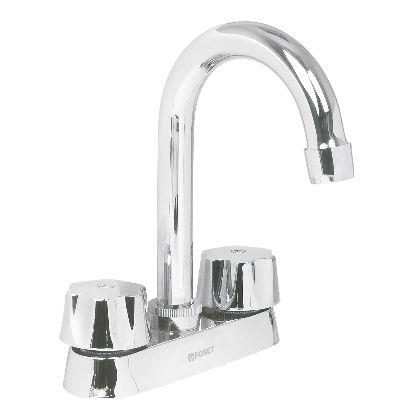 Mezcladora para lavabo, cuello bar, compresión, Basic