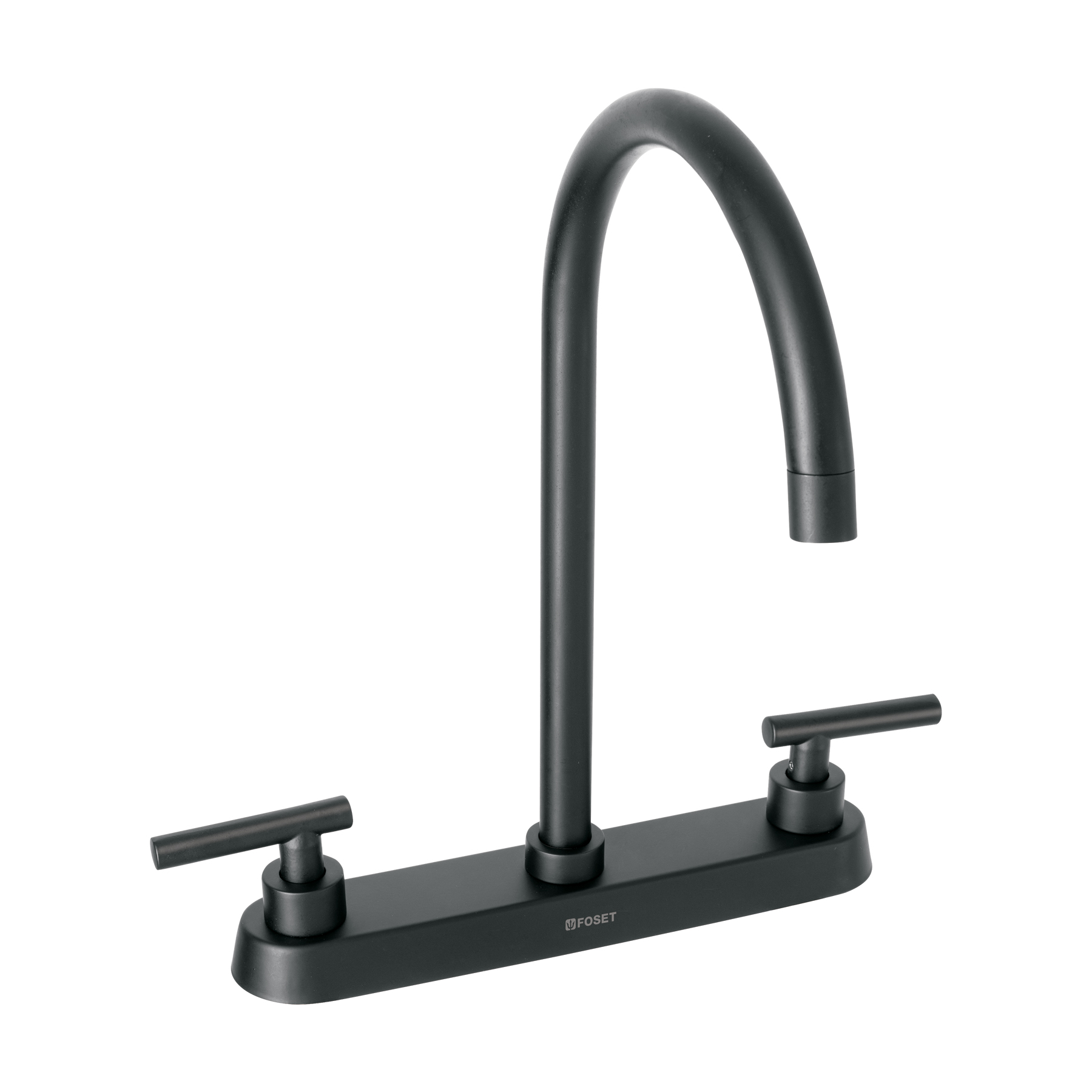 Mezcladora para fregadero,manerales palanca,negro mate,Tubig