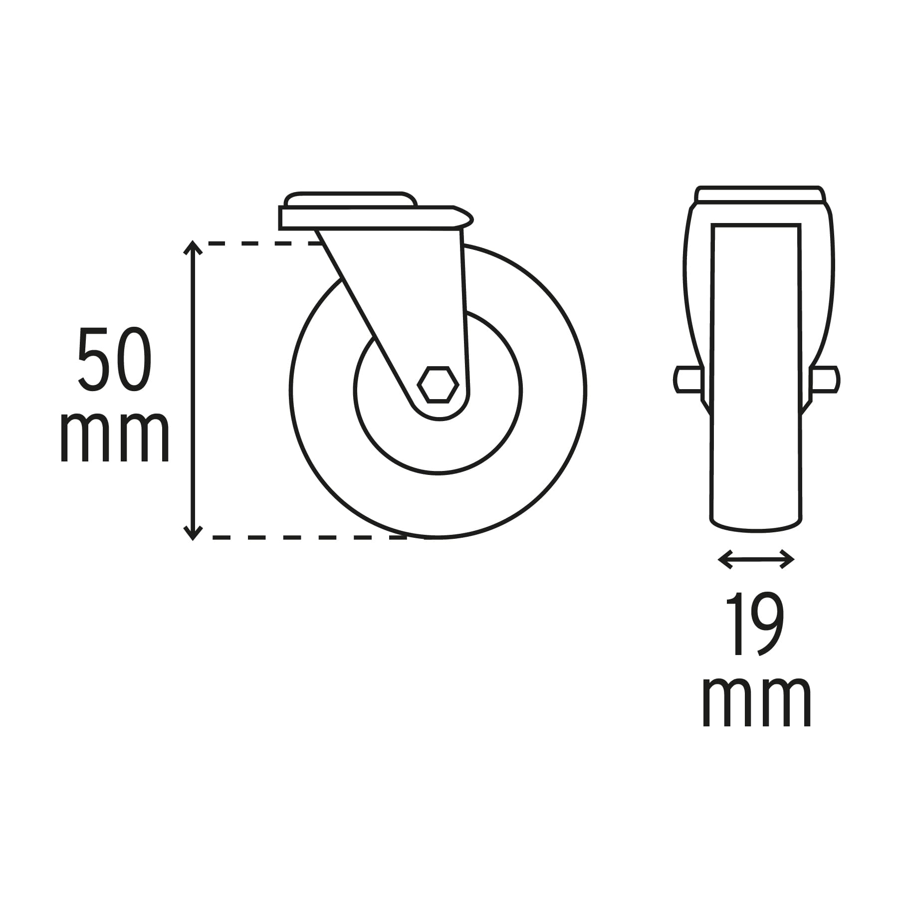 Cama de plástico 36' para mecánico