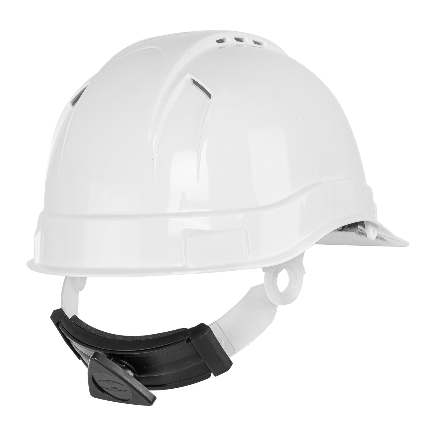 Casco de seguridad ventilado blanco