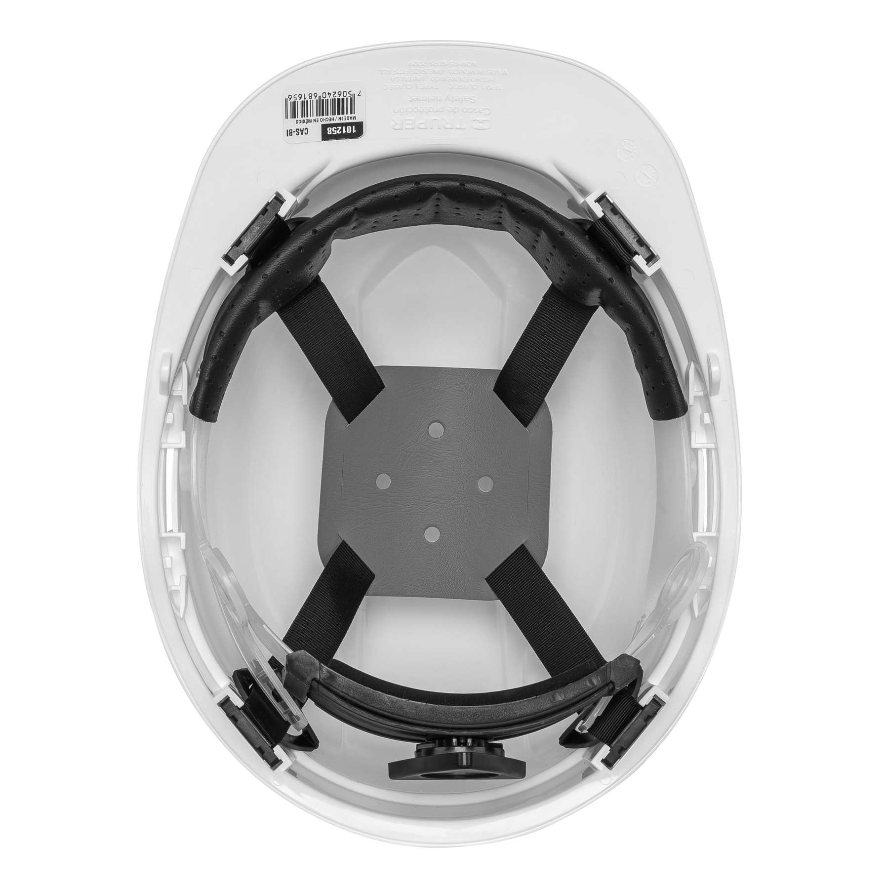 Casco de seguridad ventilado blanco