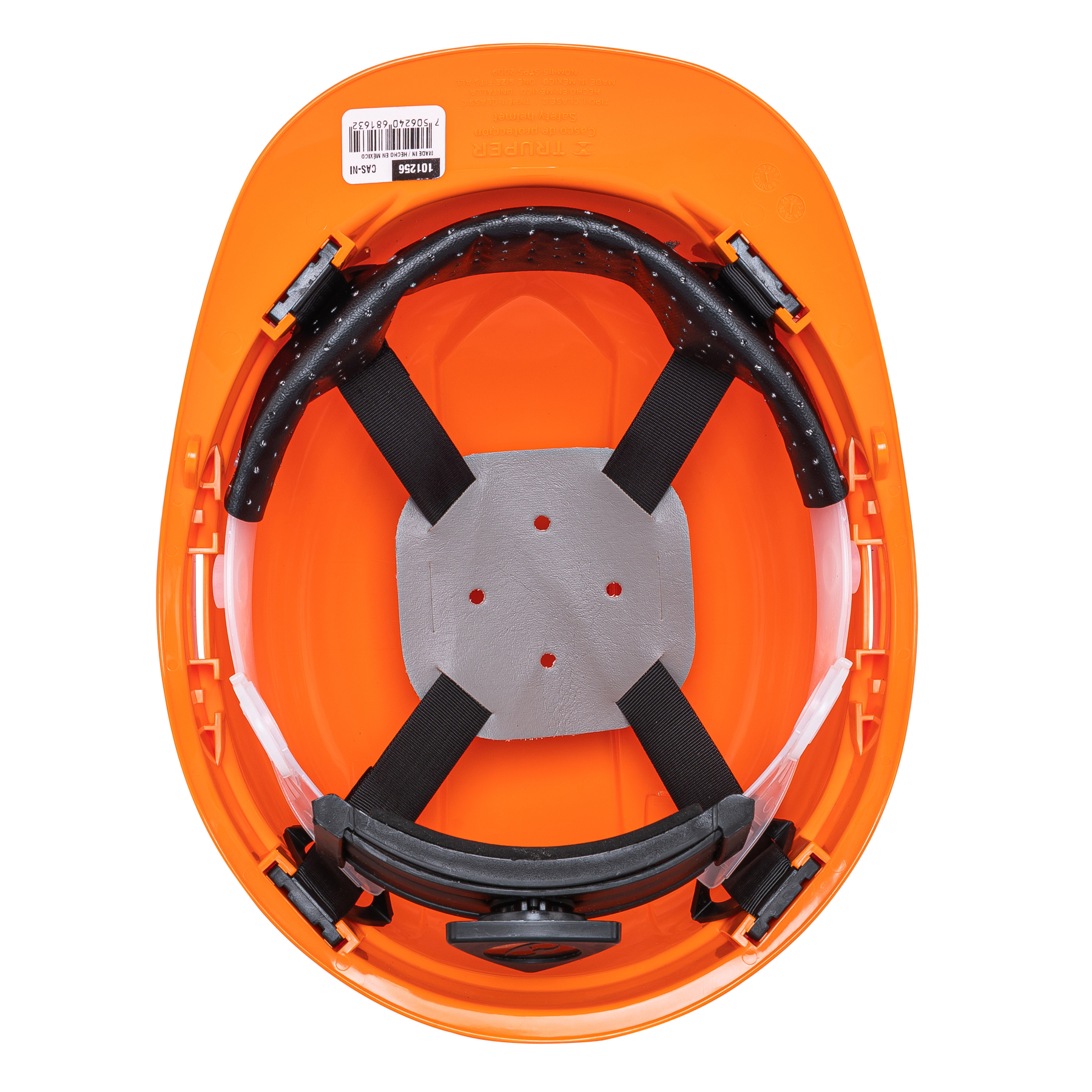 Casco de seguridad ventilado naranja