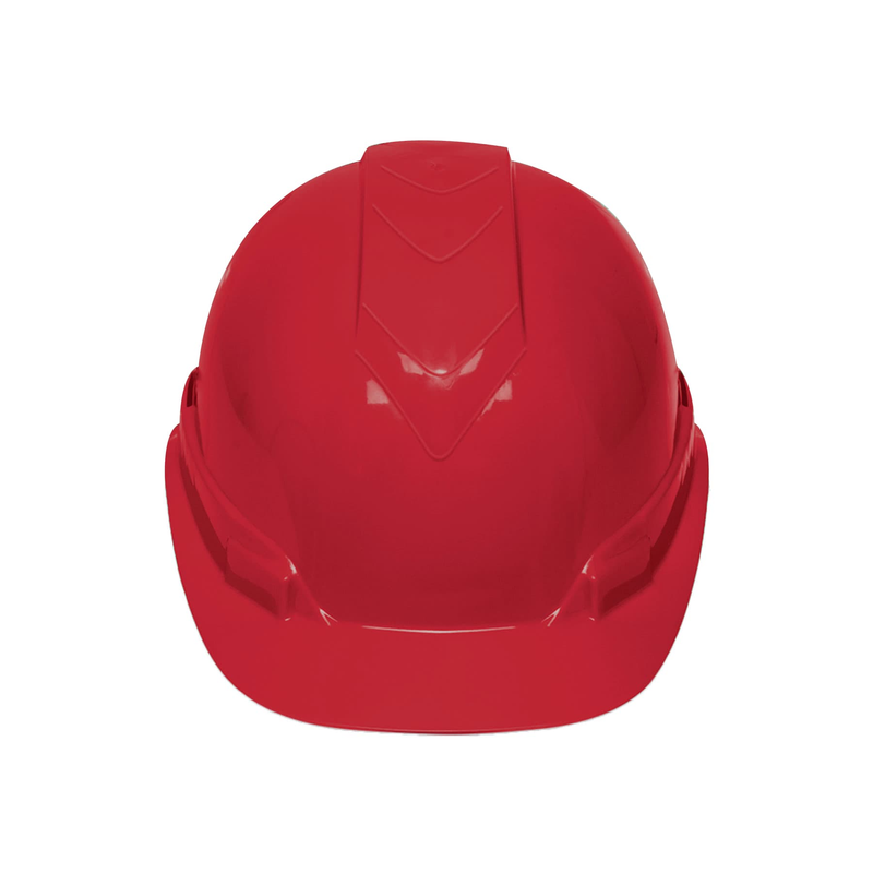Casco de seguridad ventilado rojo