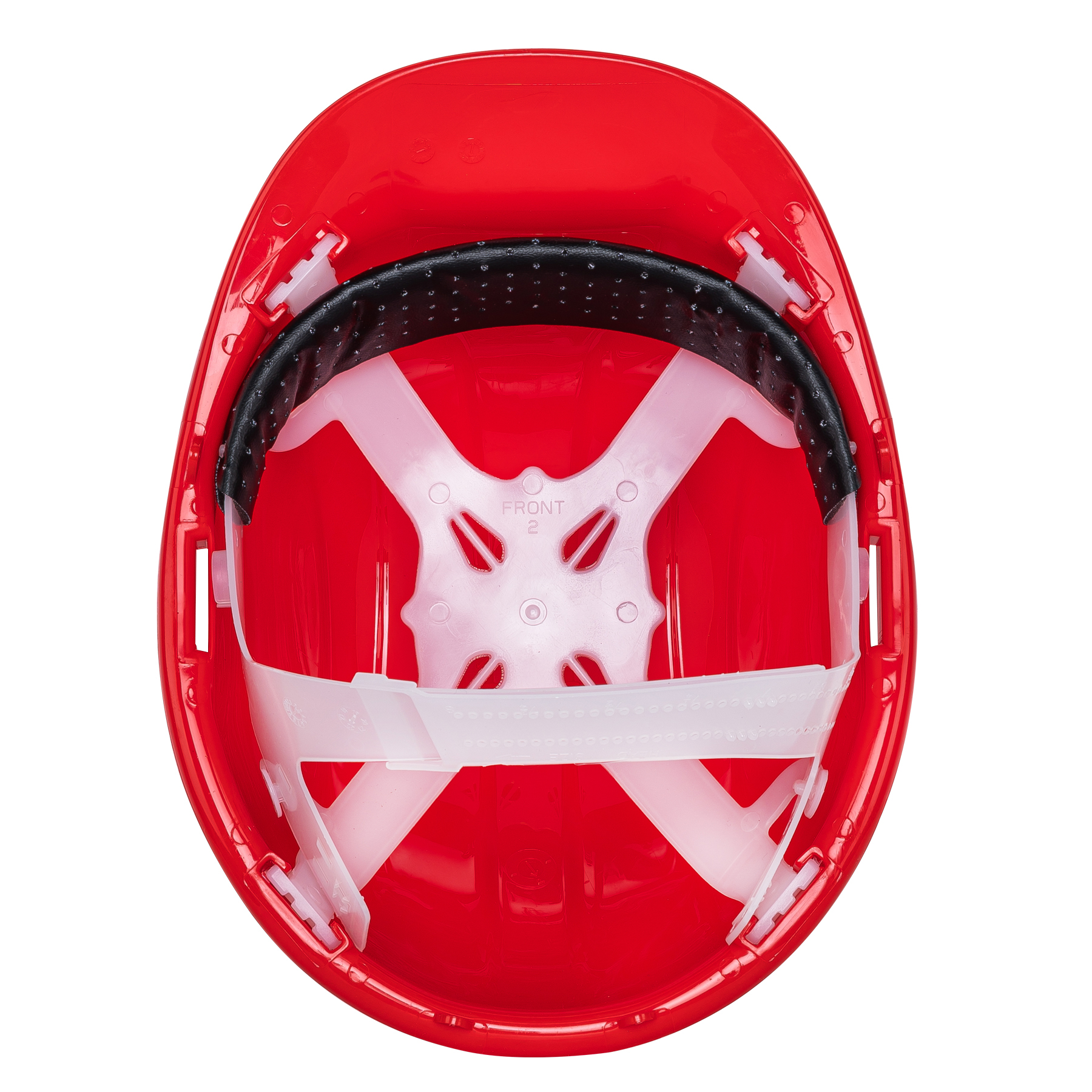 Casco de seguridad ventilado rojo