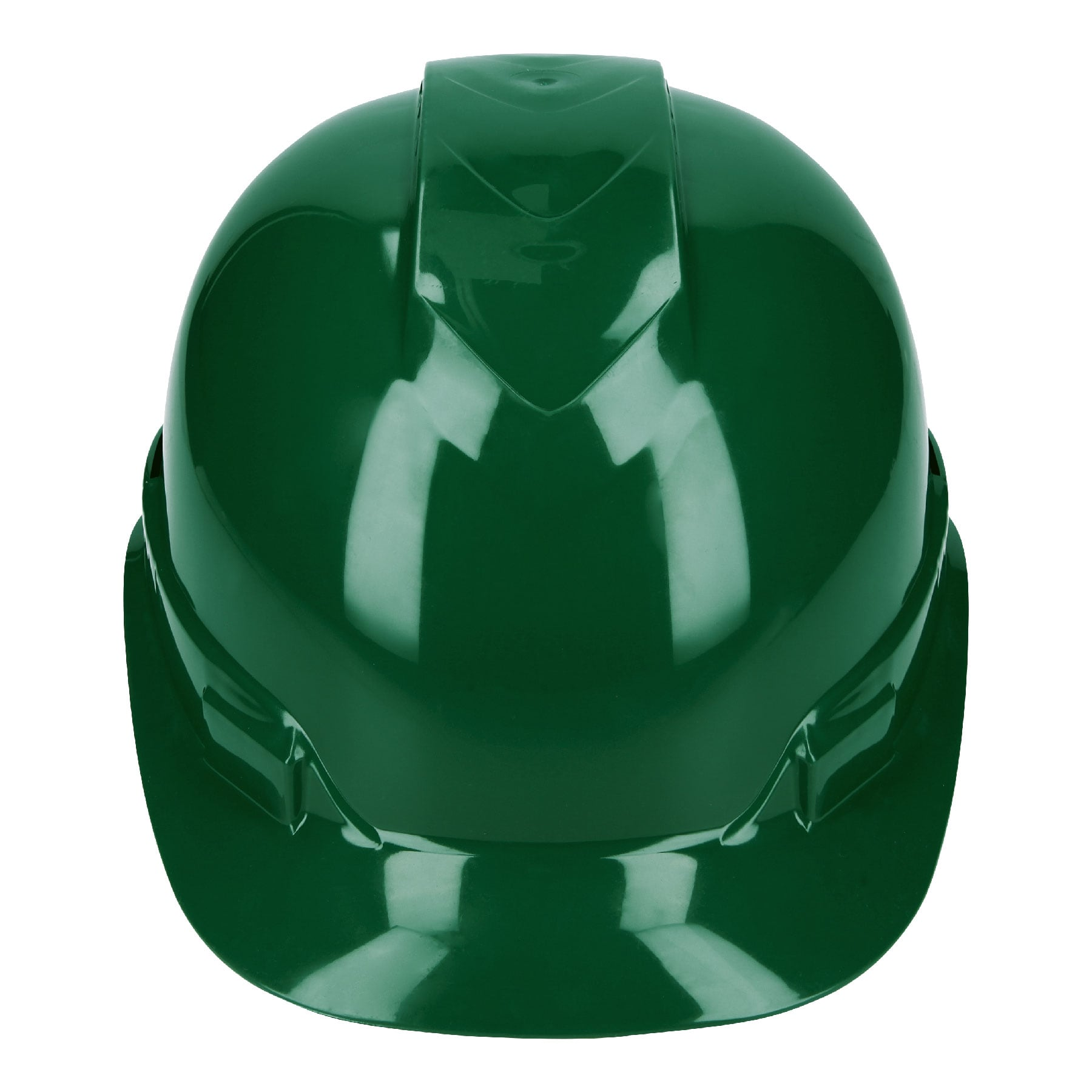 Casco de seguridad ventilado verde