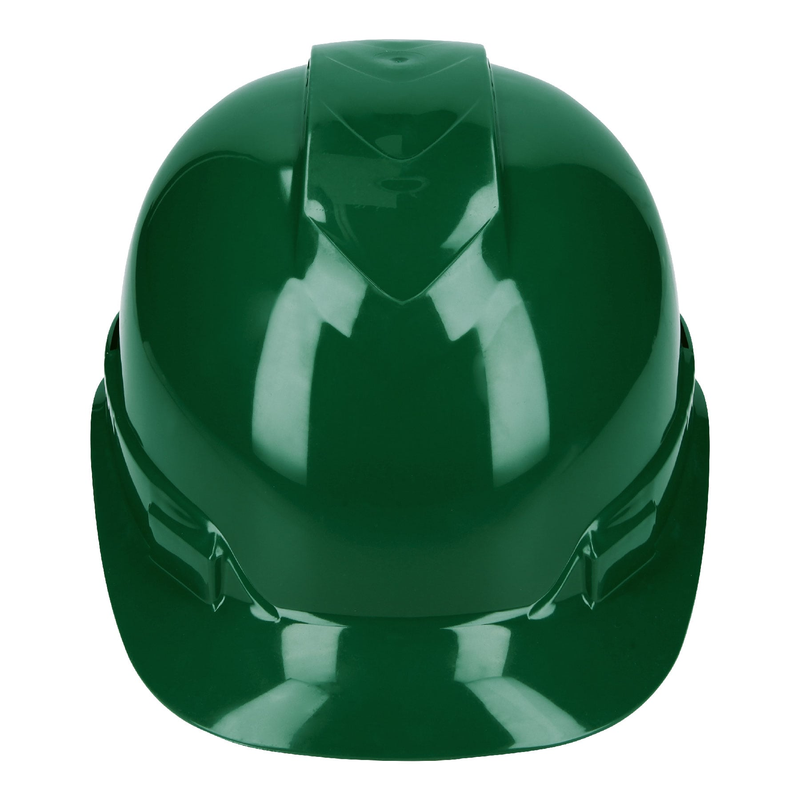 Casco de seguridad ventilado verde