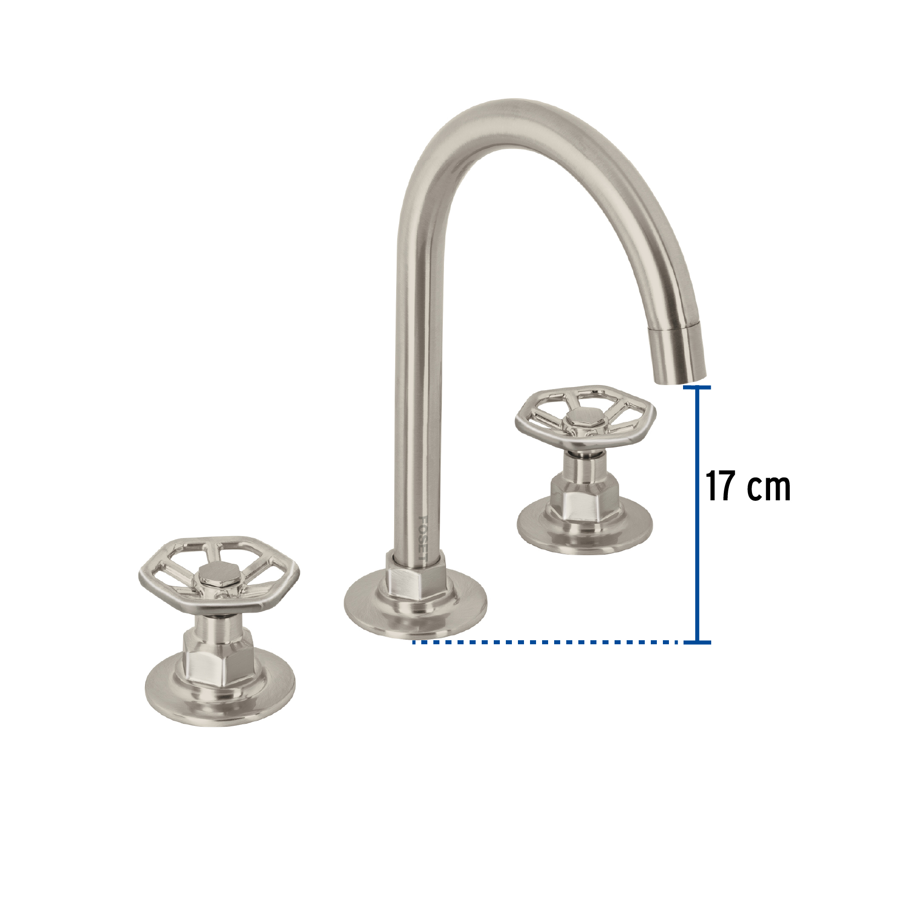 Mezcladora p/lavabo,taladros separados,redondos,satín,Tubig