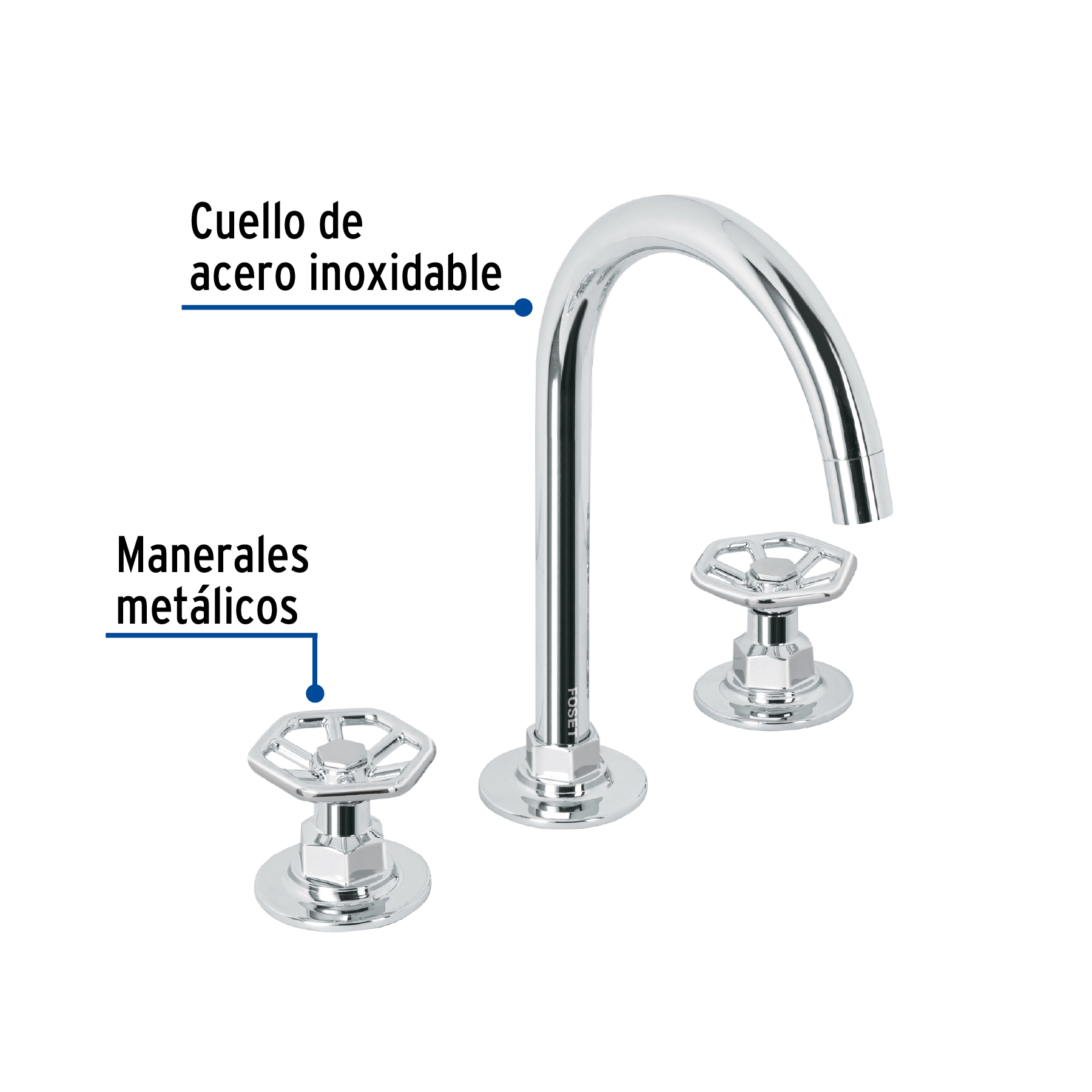 Mezcladora p/lavabo,taladros separados,redondos,cromo,Tubig