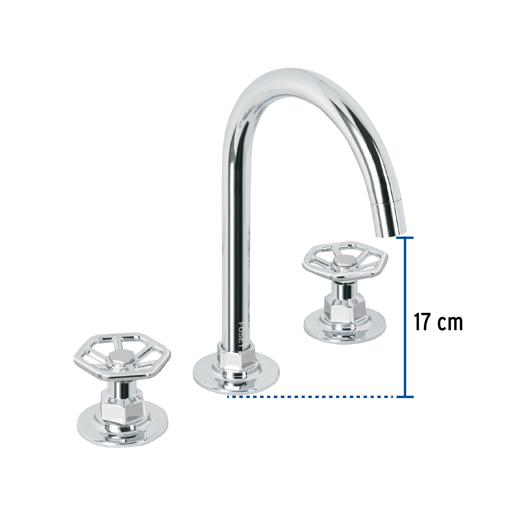Mezcladora p/lavabo,taladros separados,redondos,cromo,Tubig