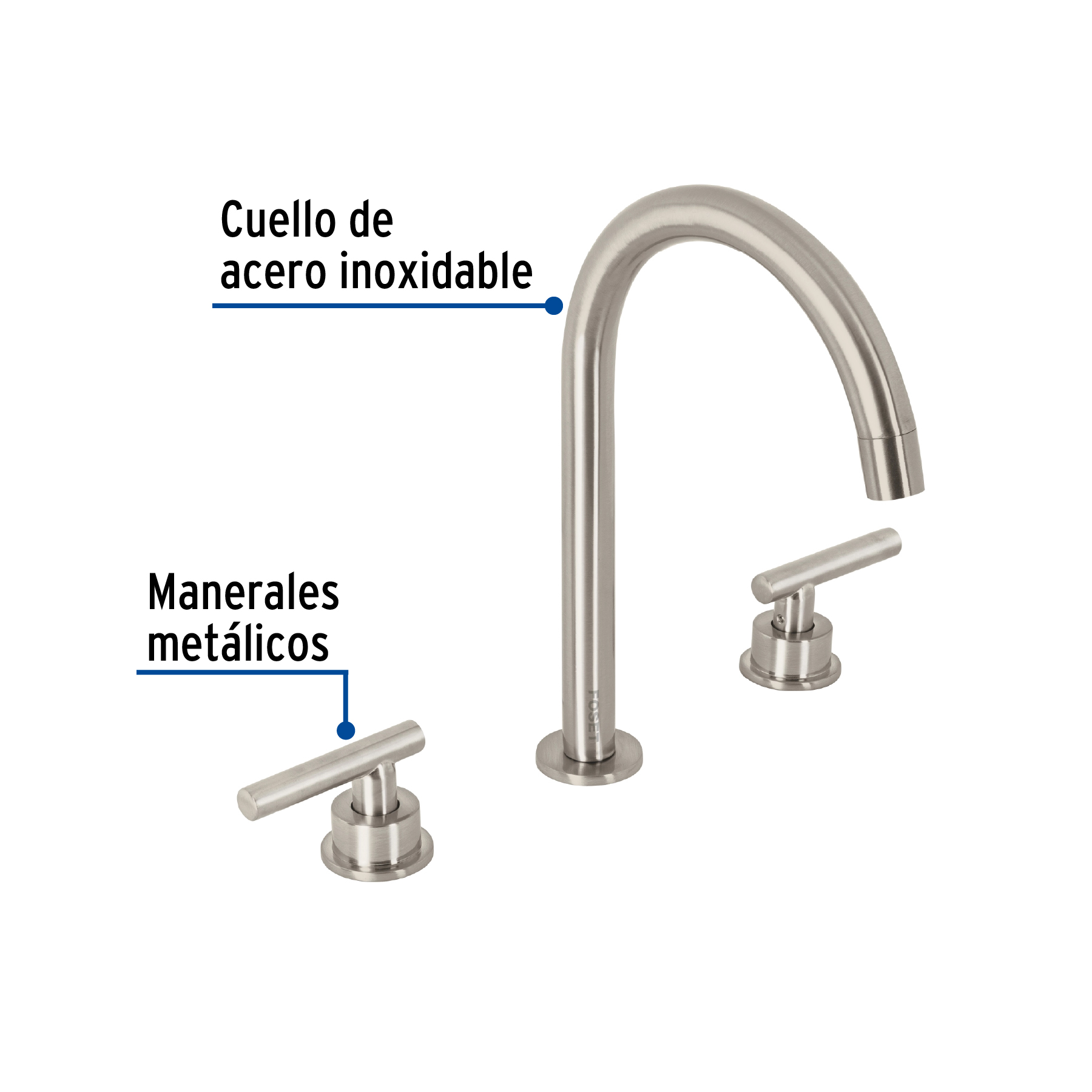 Mezcladora p/lavabo,taladros separados,palanca,satín,Tubig