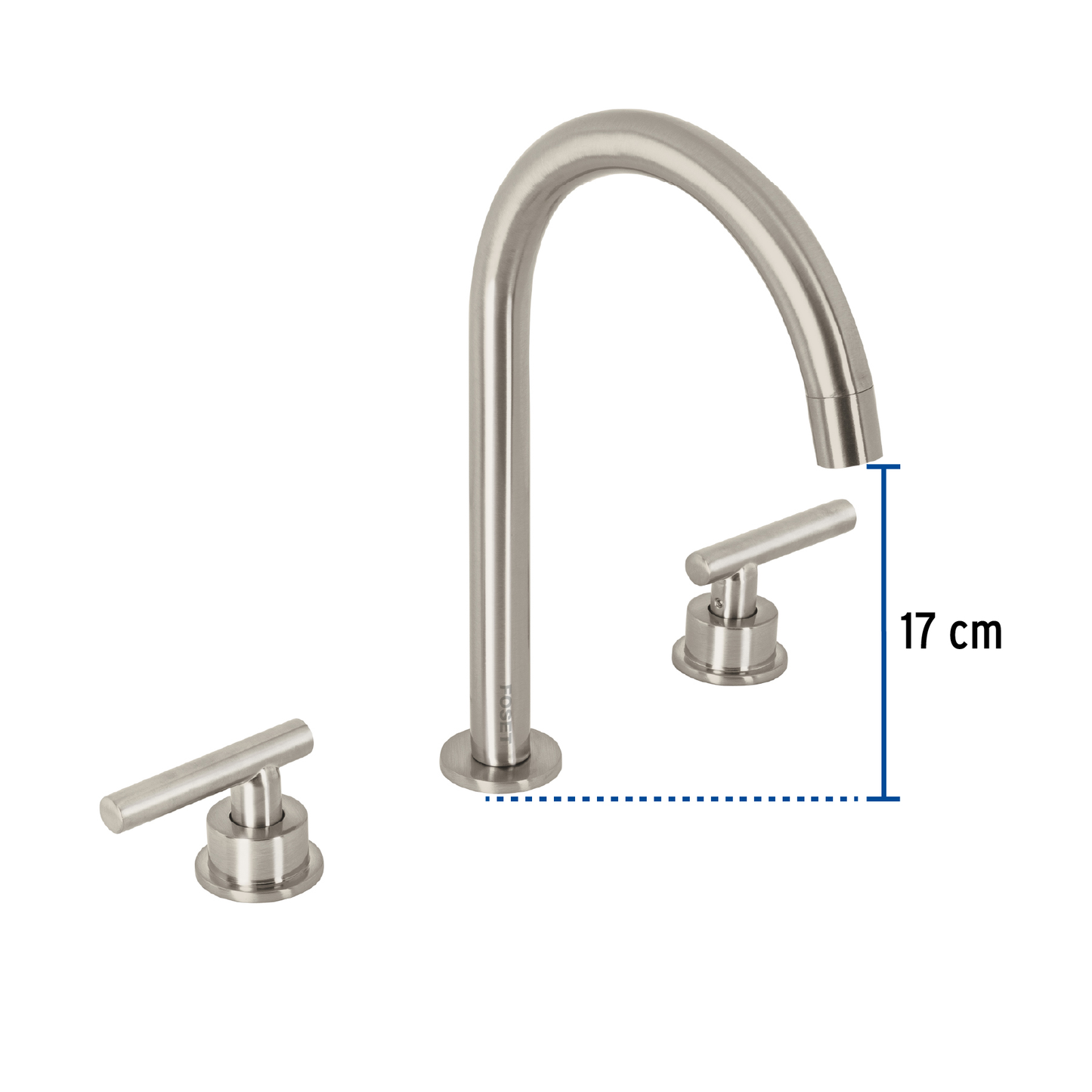 Mezcladora p/lavabo,taladros separados,palanca,satín,Tubig