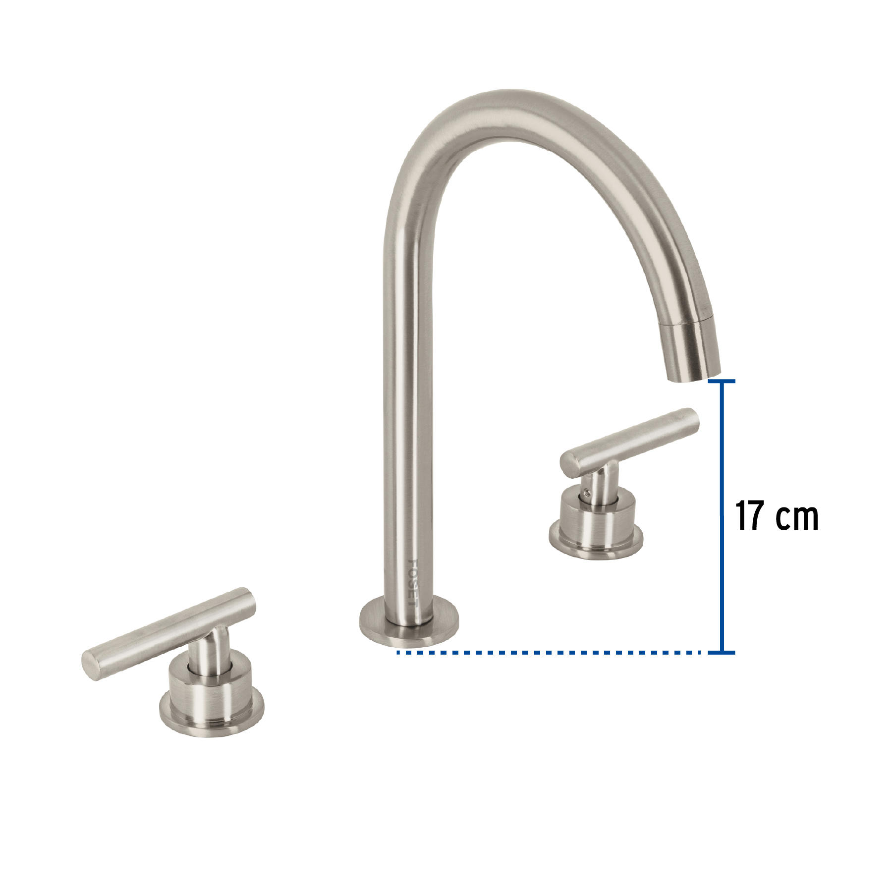 Mezcladora p/lavabo,taladros separados,palanca,satín,Tubig