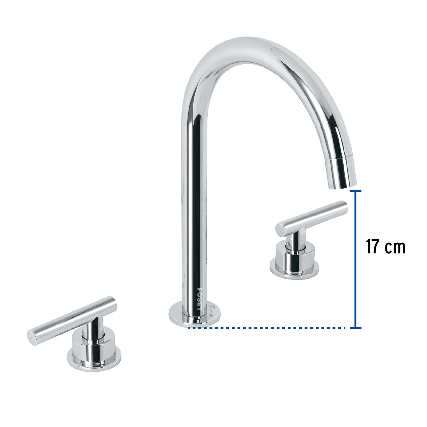 Mezcladora p/lavabo,taladros separados,palanca,cromo,Tubig