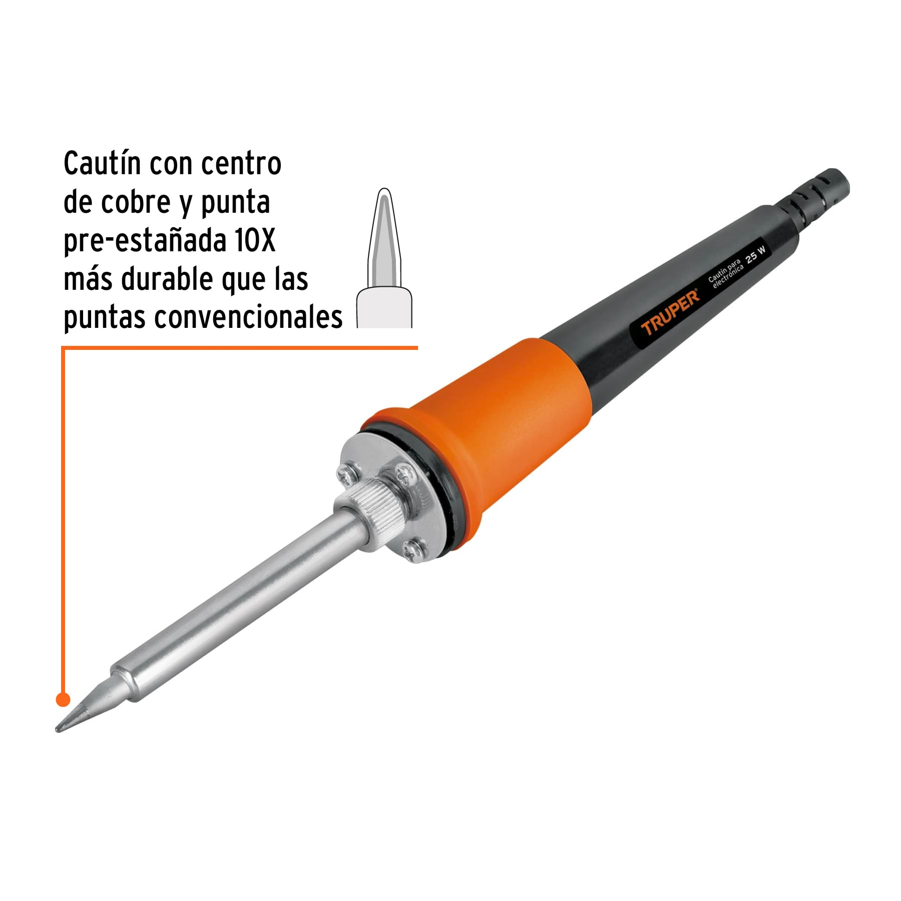 Cautín profesional para electrónica de 25 Watts tipo lápiz