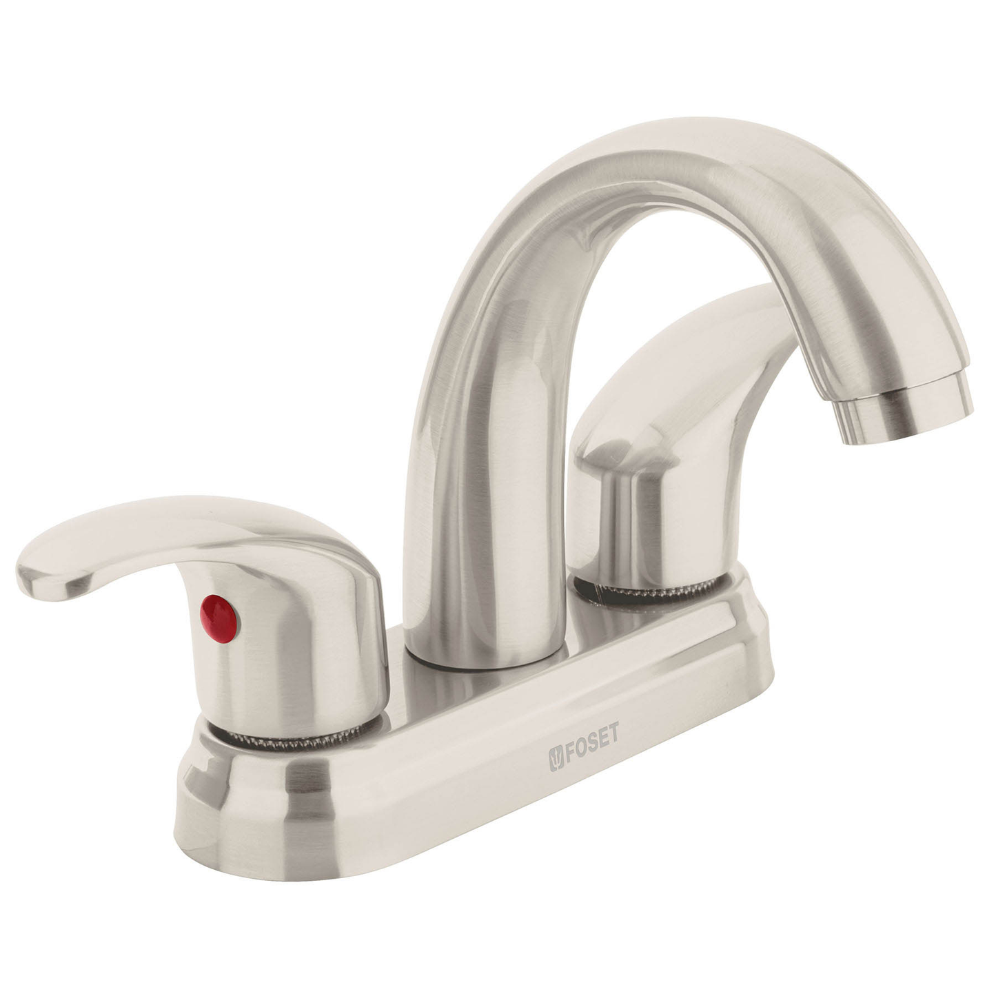 Mezcladora p/lavabo,manerales palanca,cuello alto,satín, Aqu