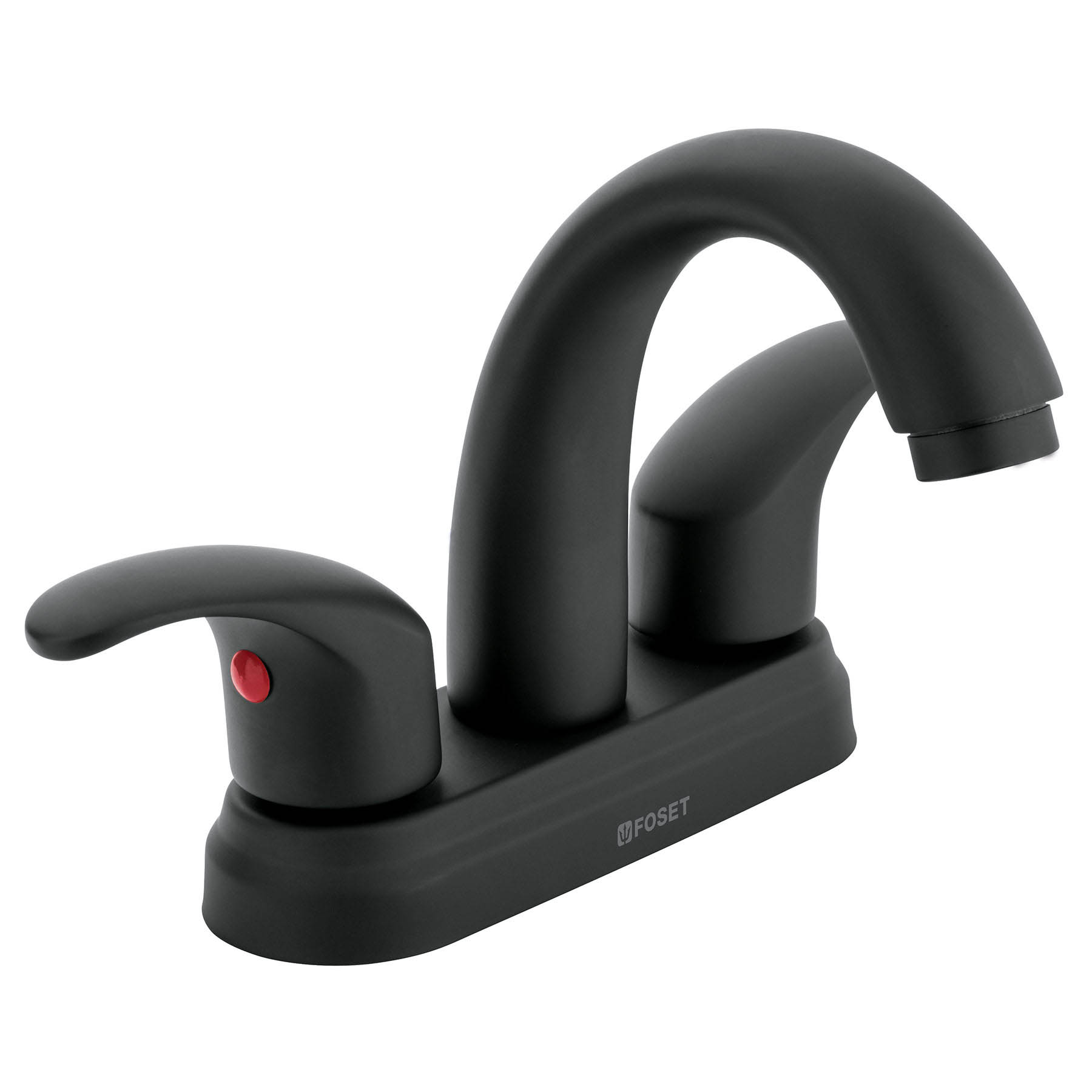 Mezcladora p/lavabo,manerales palanca,cuello alto,negro, Aqu