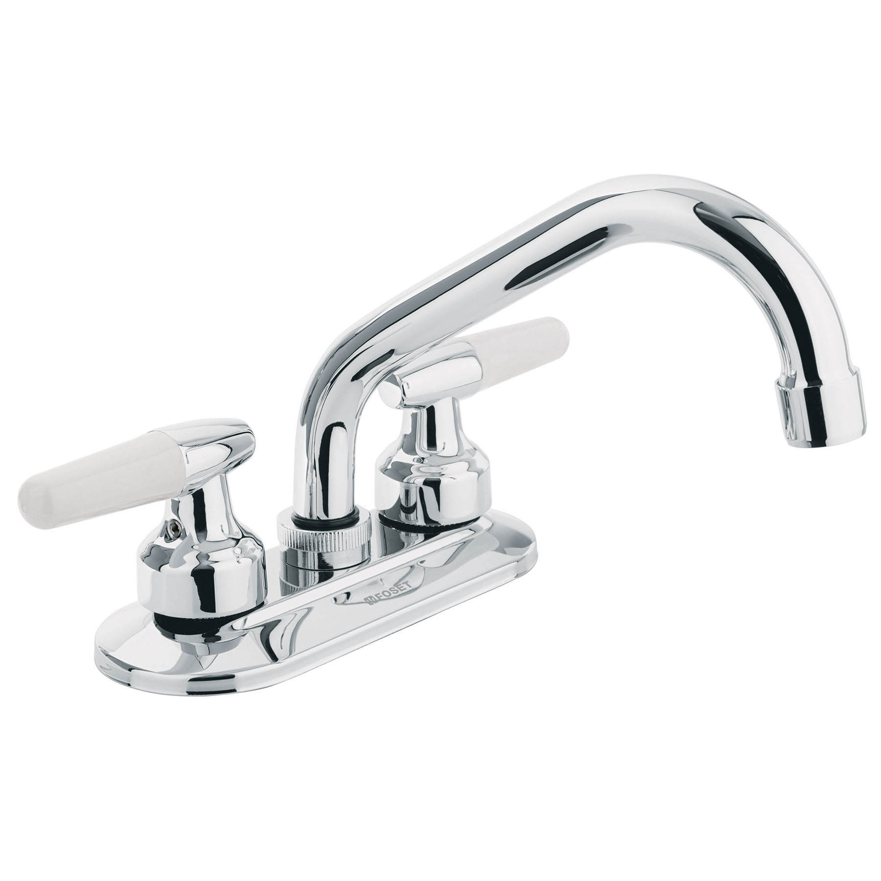 Mezcladora p/lavabo,man blanco palanca,cuello tubular,Basic