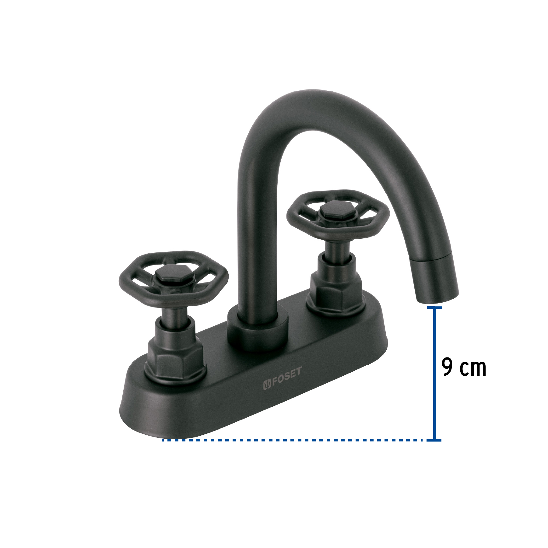 Mezcladora p/lavabo,bar,manerales redondos,negro mate,Tubig