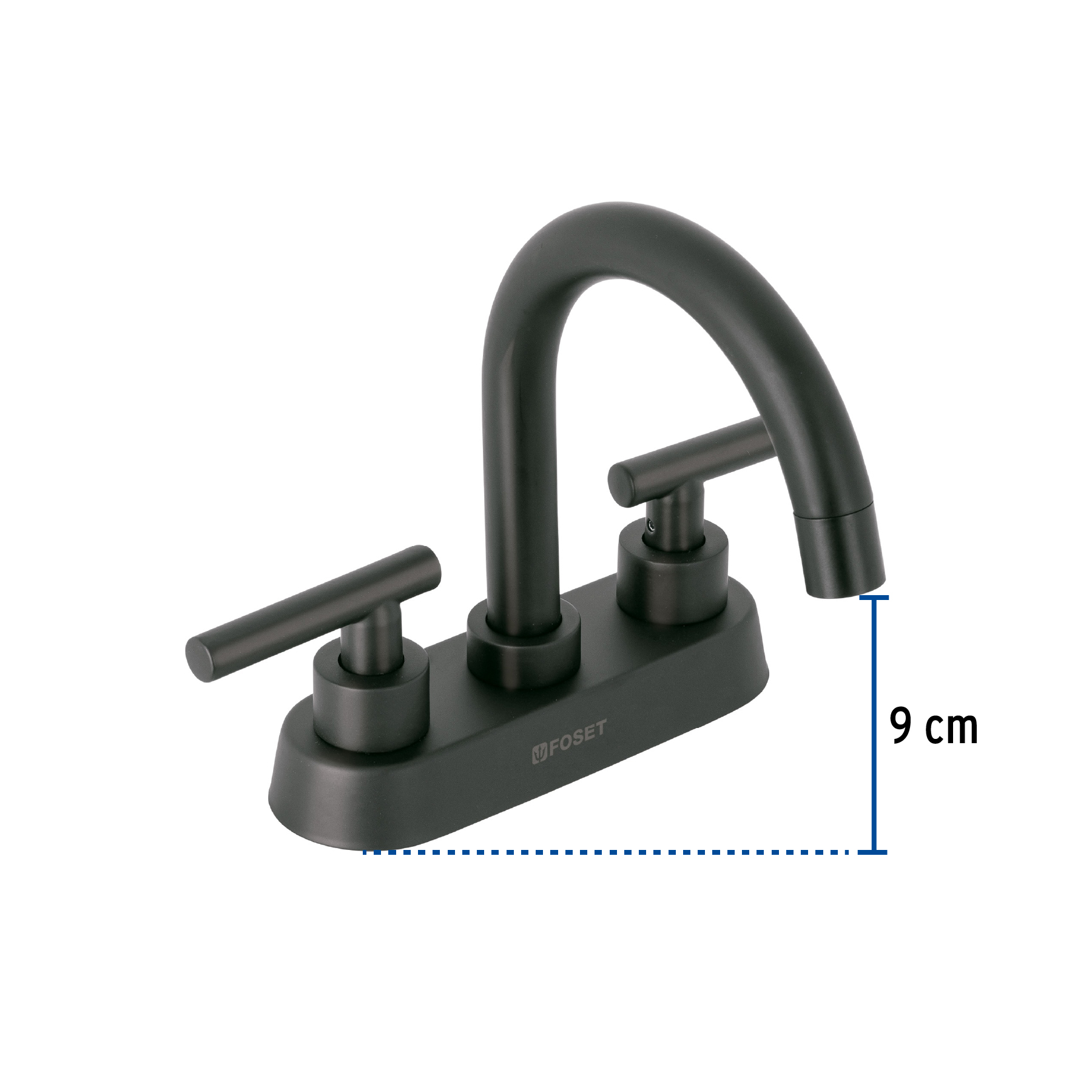 Mezcladora p/lavabo,bar,manerales palanca,negro mate,Tubig