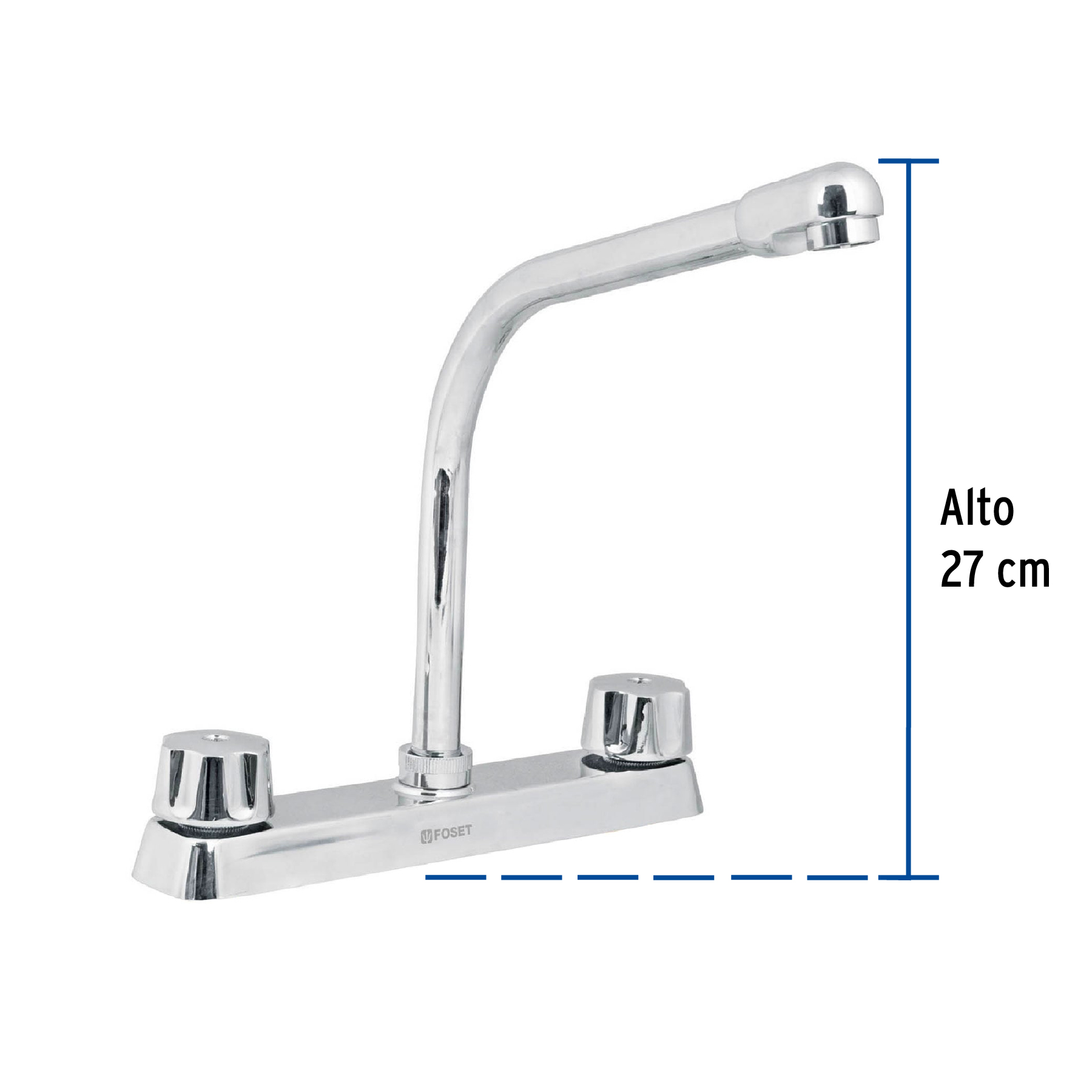 Mezcladora p/fregadero,hexagonal, cobra, compresión,Basic