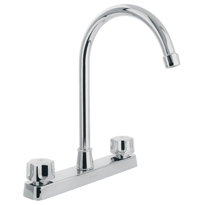 Mezcladora de ABS p/fregadero, cuello alto, estándar,Basic