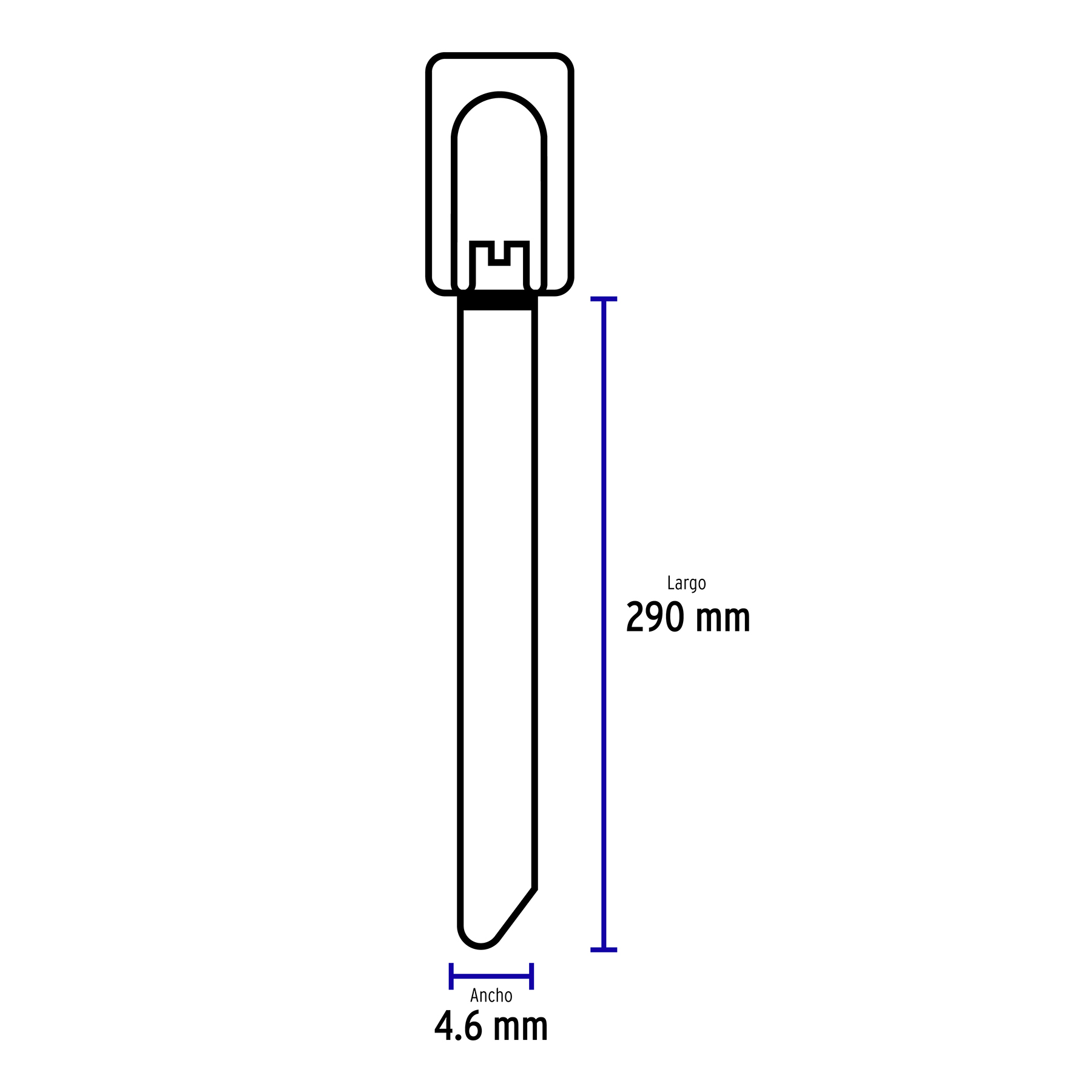 Cincho de acero inoxidable 29 cm, 200 lb, 10 pzas
