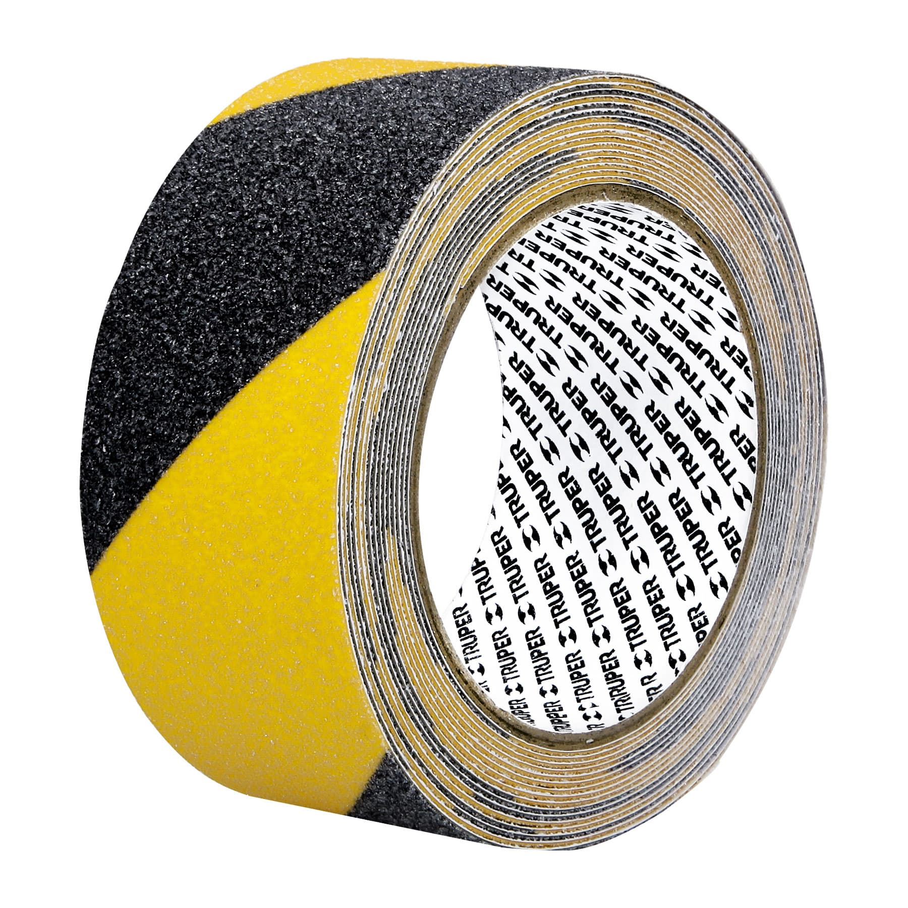 Cinta antiderrapante ama/negra con abrasivo, 50mm x 5m