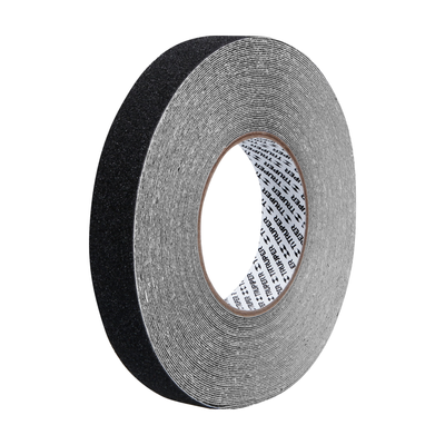 Cinta antiderrapante negra con abrasivo, 25mm x 18m