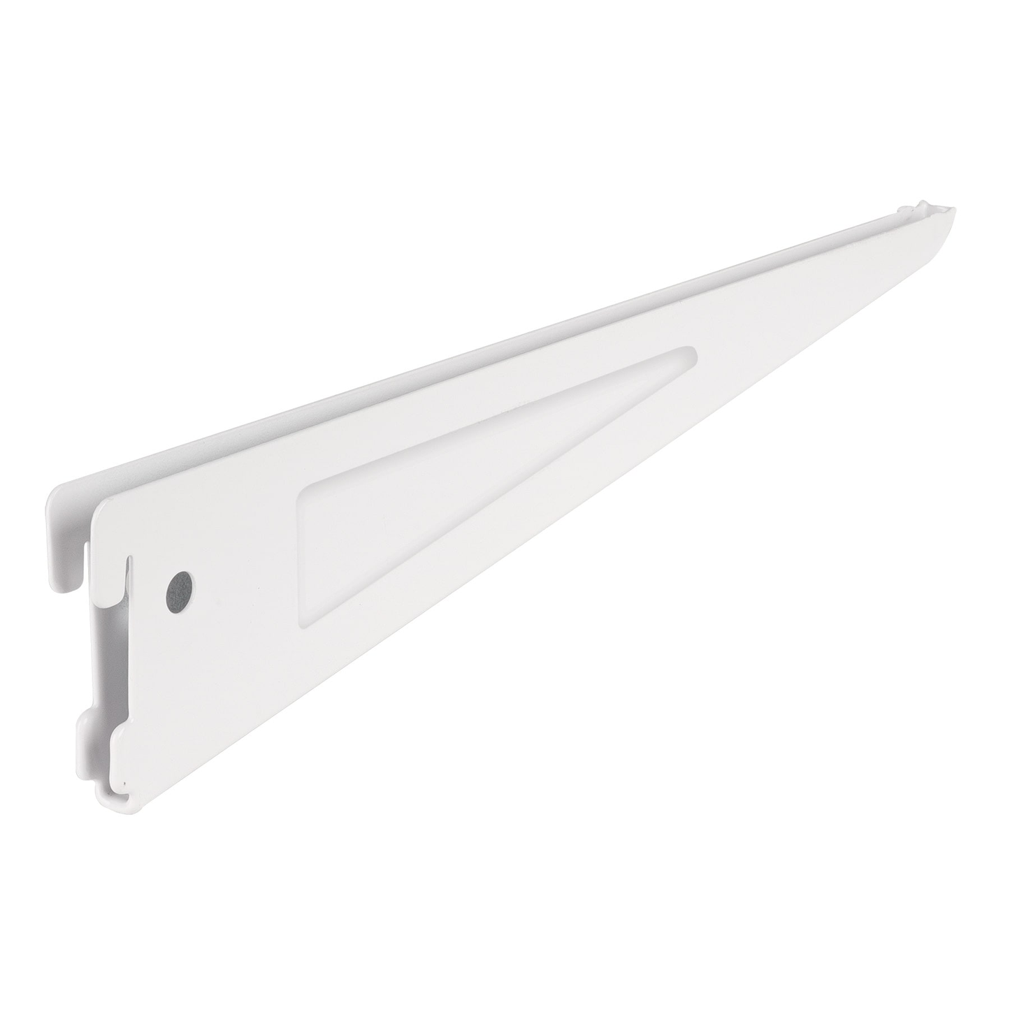 Ménsula plana blanca para cremallera doble, 32cm